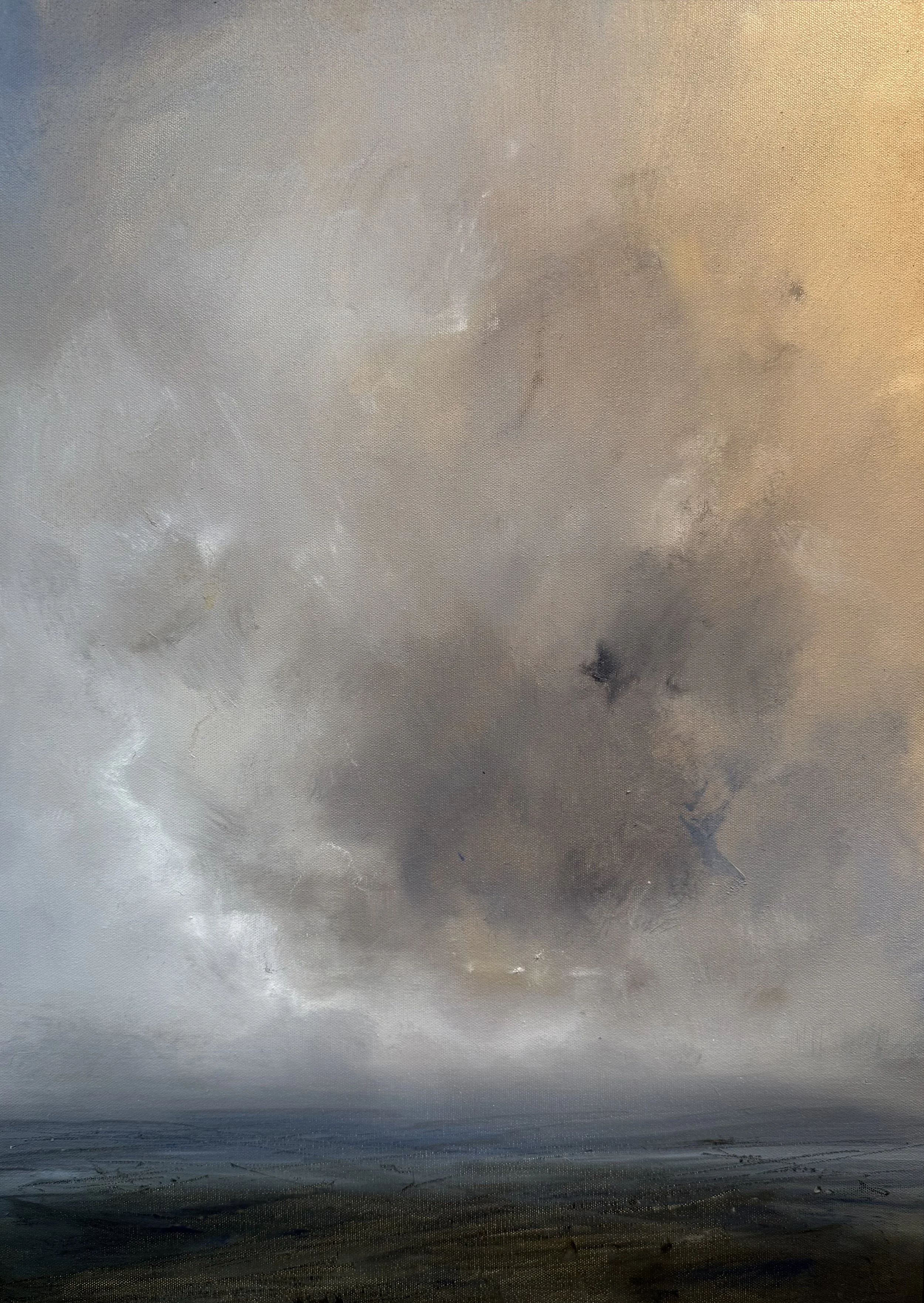 Silver Linings oil painting