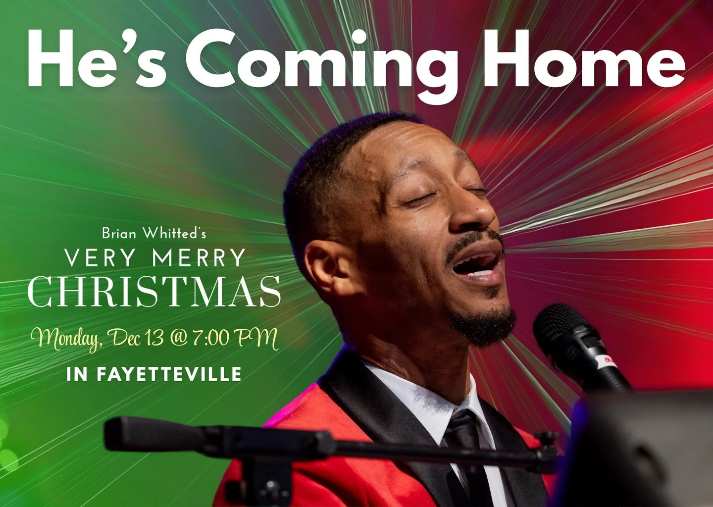 He&rsquo;s coming home! 🎄✨We&rsquo;re thrilled to bring Brian Whitted&rsquo;s Very Merry Christmas back to Cape Fear Regional Theatre in Fayetteville for one night only!

Fayetteville&rsquo;s own Brian Whitted (@bdubs4keys) returns after last year&r