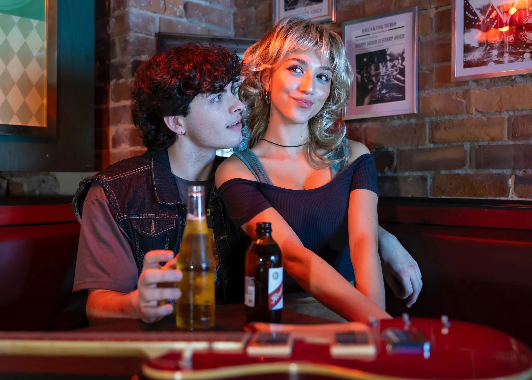 The sparks are starting to fly on the Sunset Strip ✨ Drew and Sherrie&rsquo;s Hollywood dreams might just come with a side of romance&hellip; Come watch their story rock out LIVE in #RockOfAges, running December 31 &ndash; January 11 at @thalianhall!