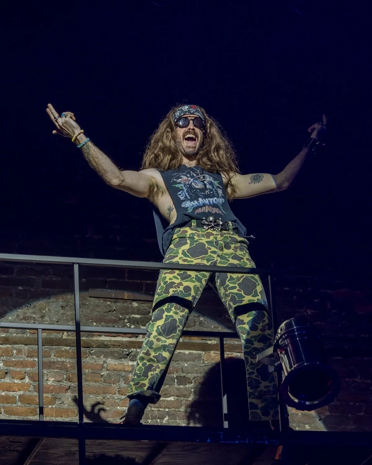 My vibe for all of 2026 🤘 

#RockOfAges returns tomorrow through January 11 at @thalianhall to melt your faces with rockin' music from the 80s! Don't miss out!

🎟 Tickets at www.OperaHouseTheatreCompany.org
📸 Bryan Putnam, www.art-sublimina-photog