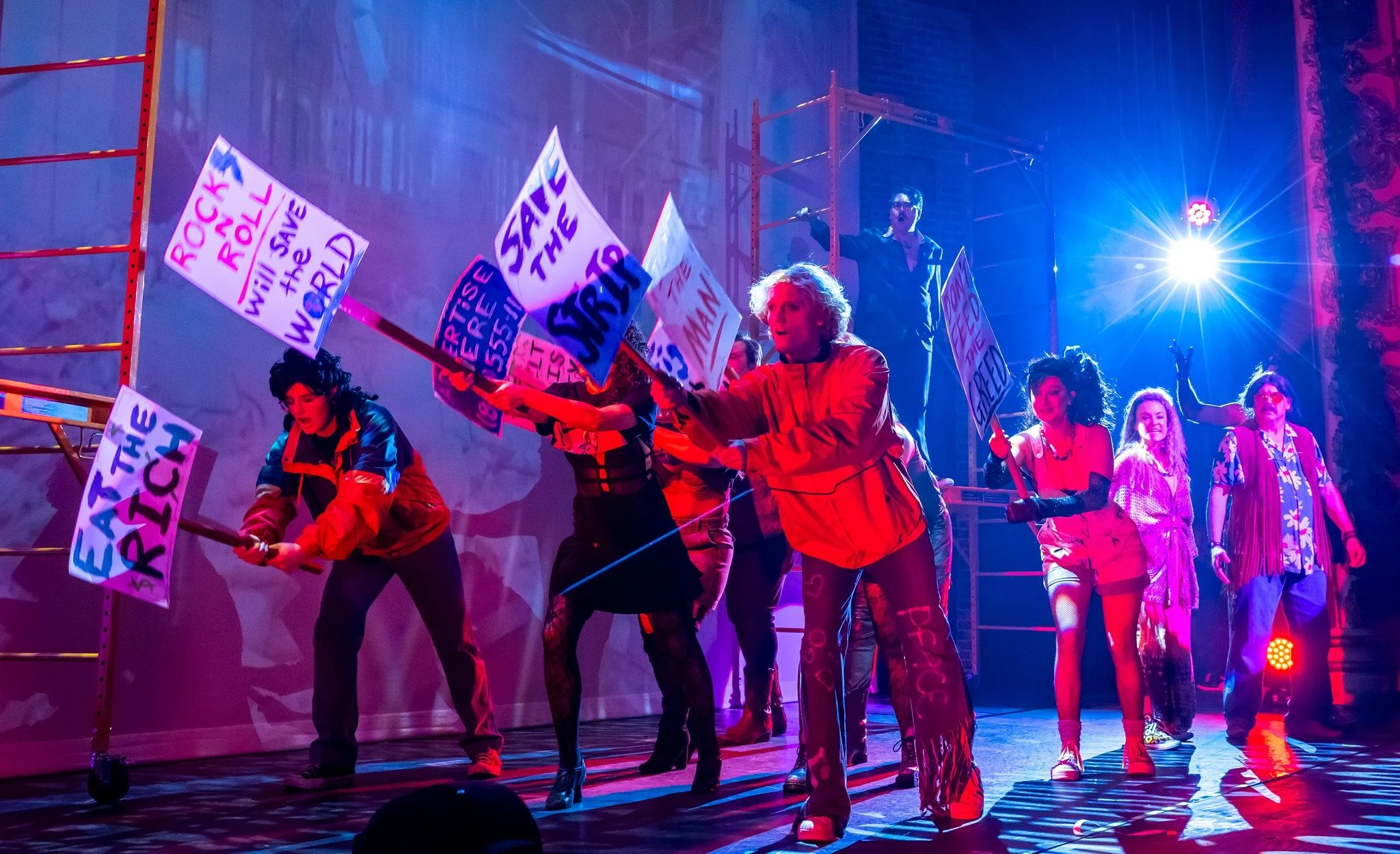 Alright, alright! We've heard you rioting in the streets - #RockOfAges is back TONIGHT at 7:30 PM! 🔥 Leave the picket signs at home and trade them out for a playbill at Thalian Hall. Tickets available now at www.OperaHouseTheatreCompany.org!

PHOTO: