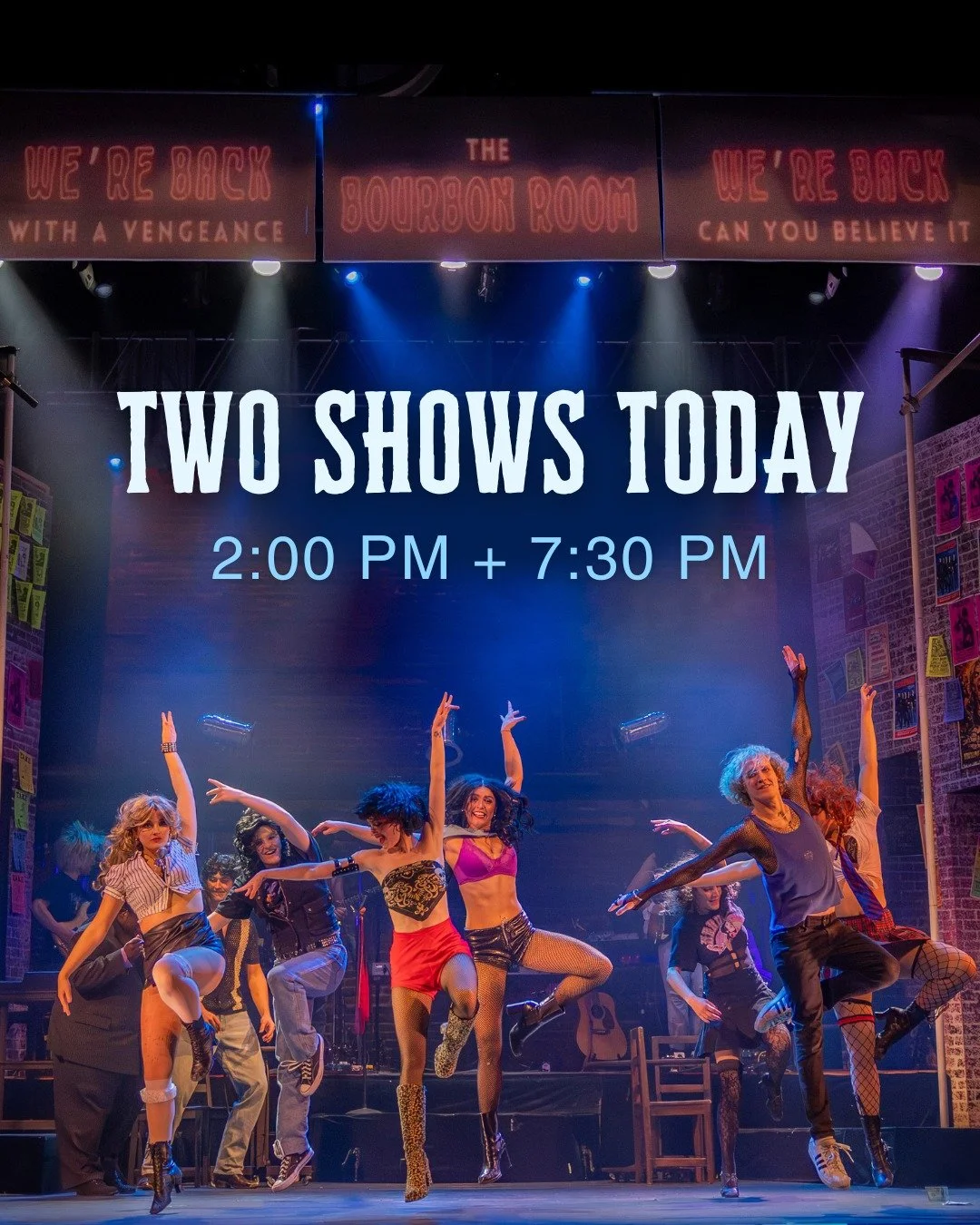Join us for a #TwoShowDay of ROCK OF AGES today at 2:00 PM and 7:30 PM! 🎸 Tickets are available at www.OperaHouseTheatreCompany.org. 🔥

PHOTO: Bryan Putnam, www.art-sublimina-photography.com