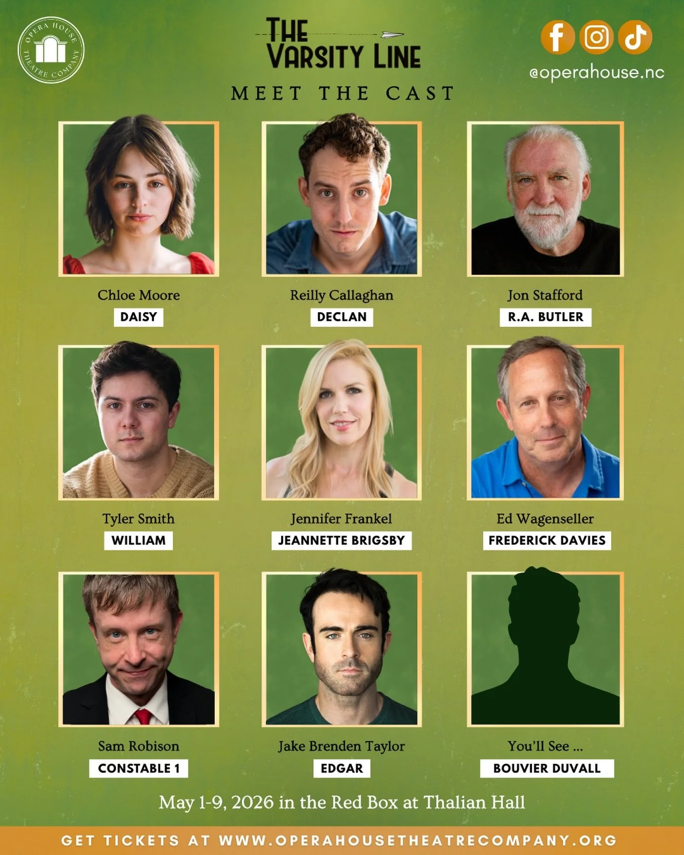 All aboard! 🚂🎭 Meet the company of #TheVarsityLine, an original one-act play written by Wilmington native Mack Webb (@mack.wolf.webb). 

Directed by Bo Webb and stage managed by Terri Hsu (@terrisinstaworld), THE VARSITY LINE (@the.varsity.line) ru