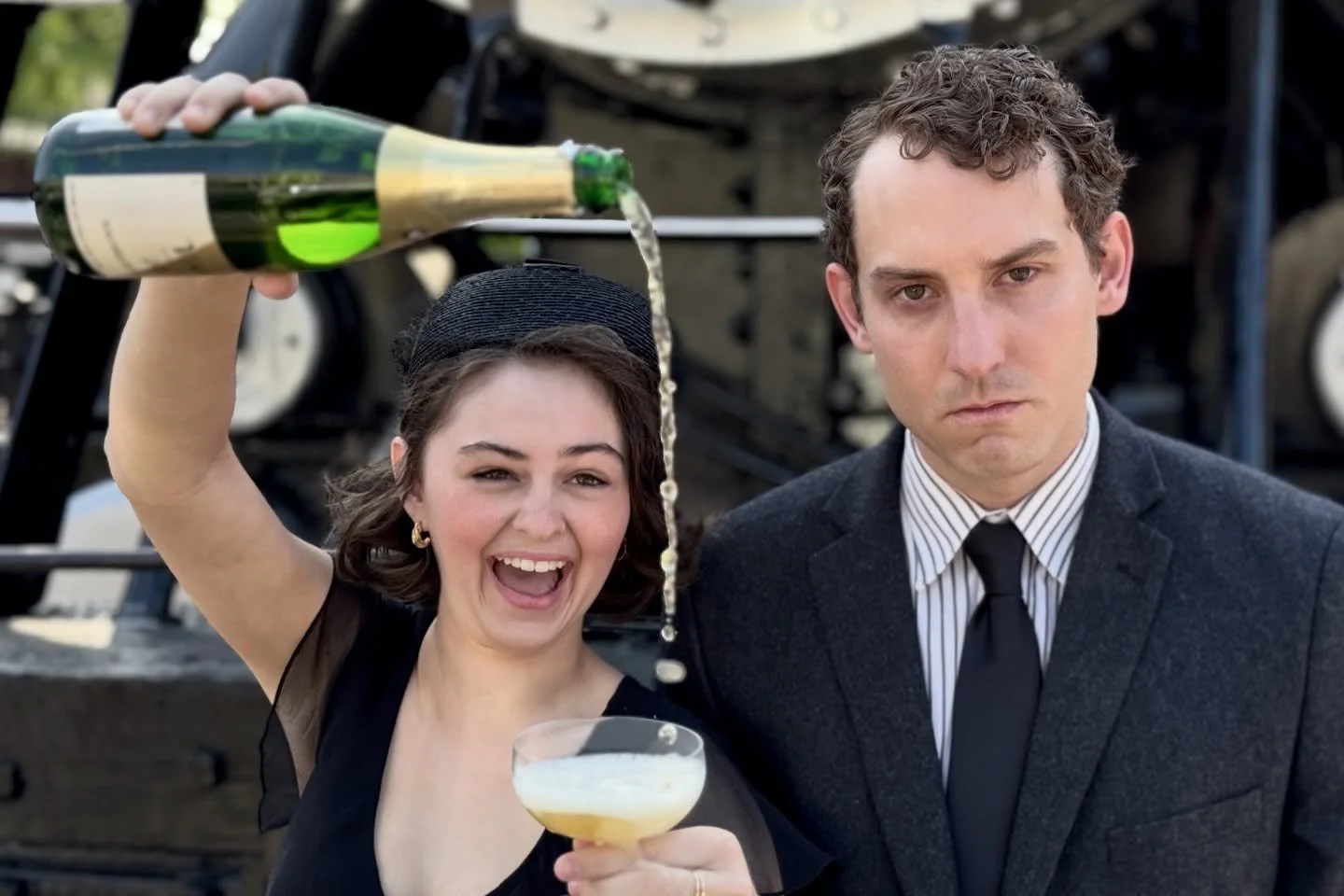Bottoms up! 🍾 #TheVarsityLine opens on Friday, May 1 in The Red Box at Thalian Hall! Don&rsquo;t miss this laugh riot written by Mack Webb. 🚂 Help us continue to produce original works by getting your tickets today! 

🎟️ Tickets at www.OperaHouseT