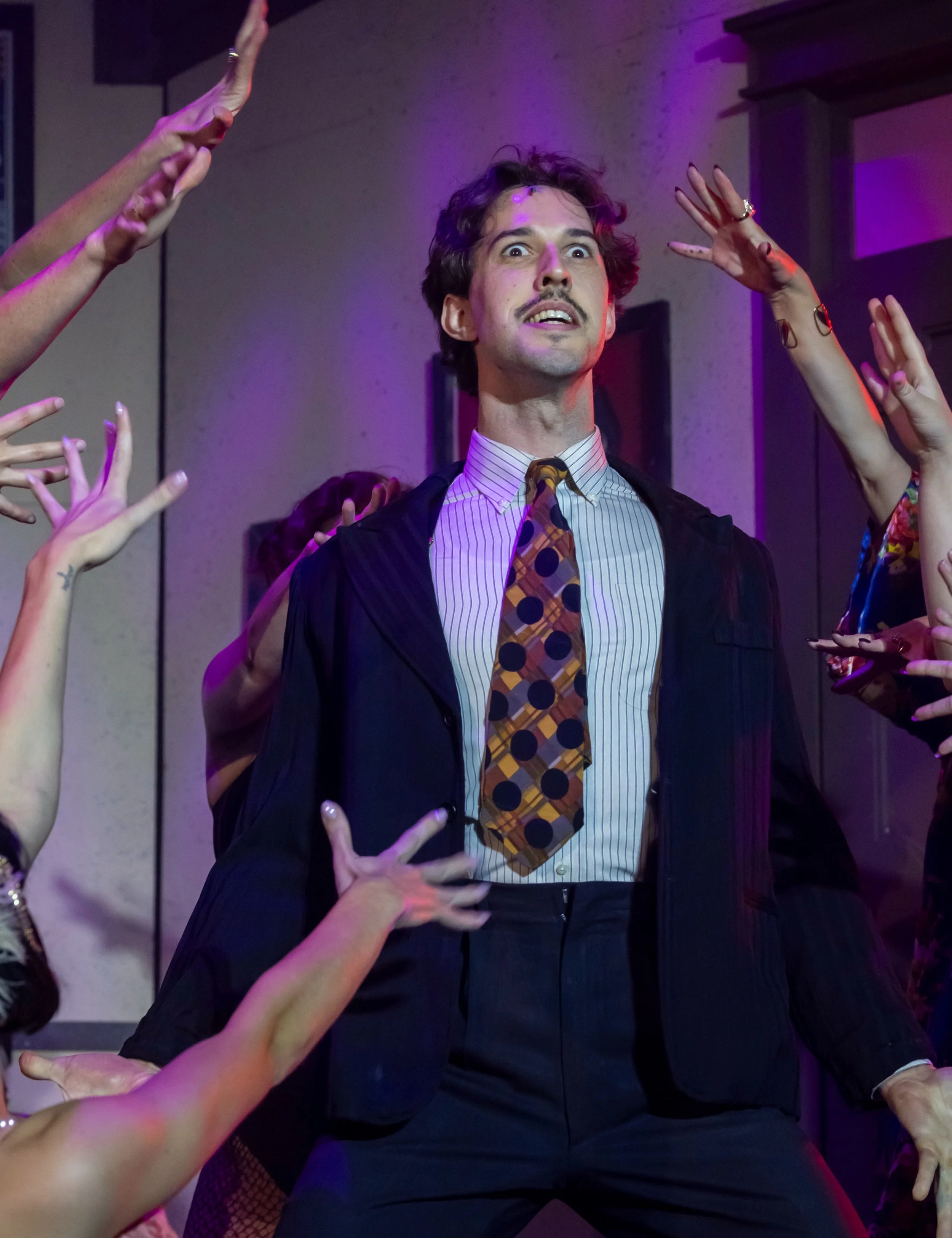 The many faces of OHTC&rsquo;s presentation of Andrew Lippa&rsquo;s The Wild Party ✨ directed by Kendra Goehring (@kgoehringgarrett ), choreographed by Cassandra McAlister (@cassandra.mcalister ) music directed by Brian Whitted (@bdubs4keys ) and sta