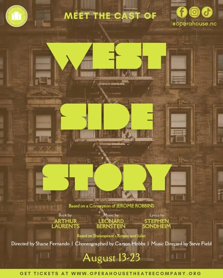 OHTC  is thrilled to officially announce the cast of the upcoming production of the legendary West Side Story, running between August 13th - August 23rd, 2026 at Thalian Hall!

A star-crossed romance caught in the middle of a bitter turf war between 