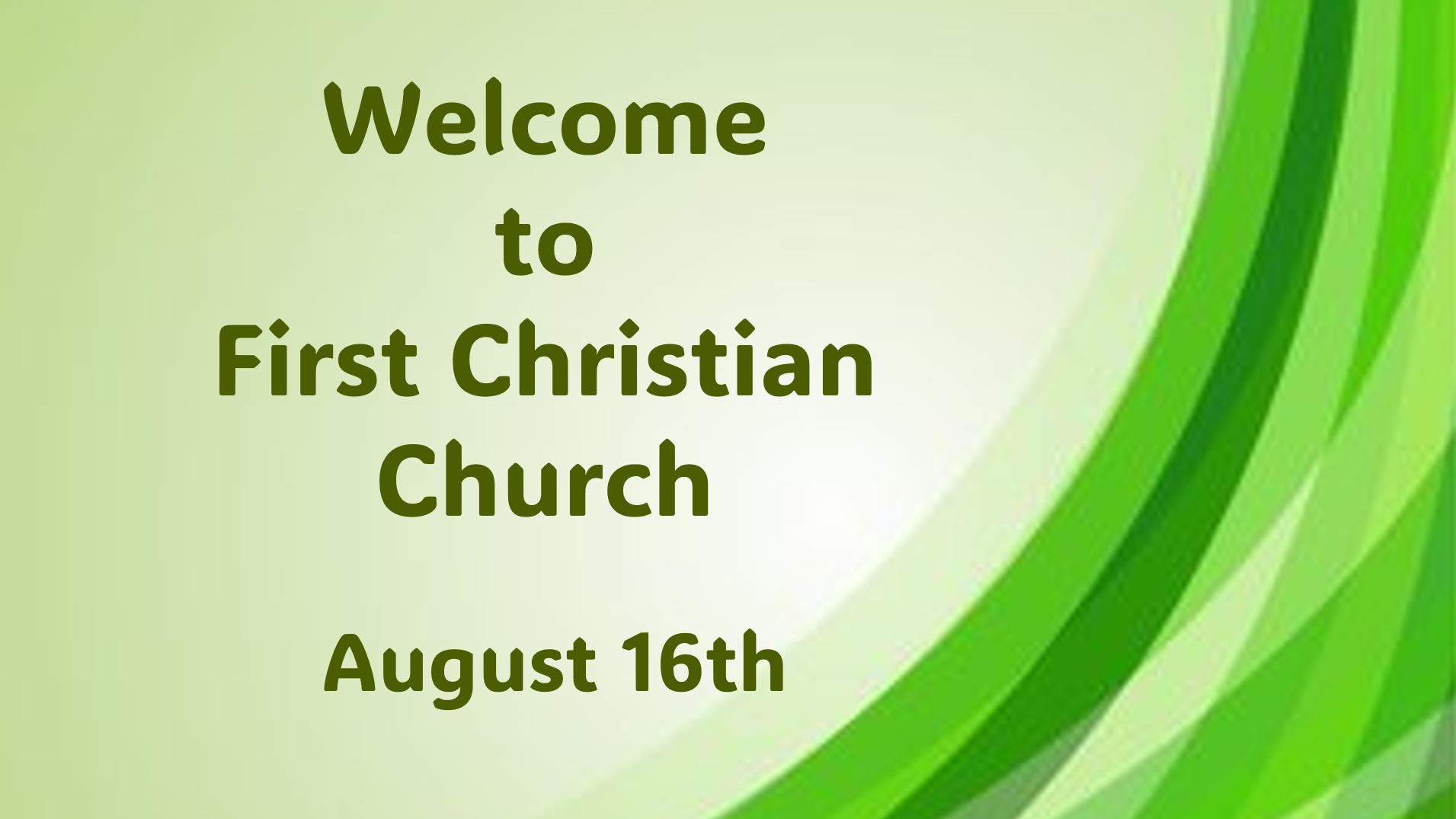 Traditional Service - 8.16.26