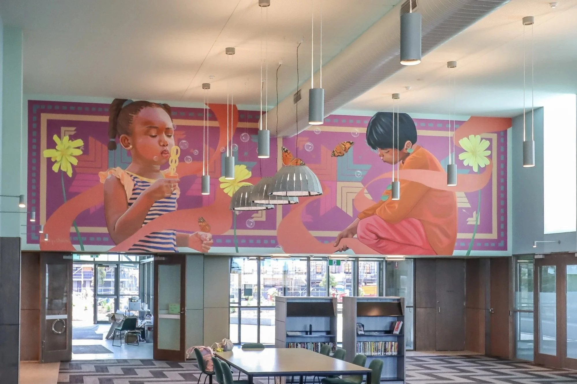 Murnong Mural - Future Cultures. Photo credit Richard Scott