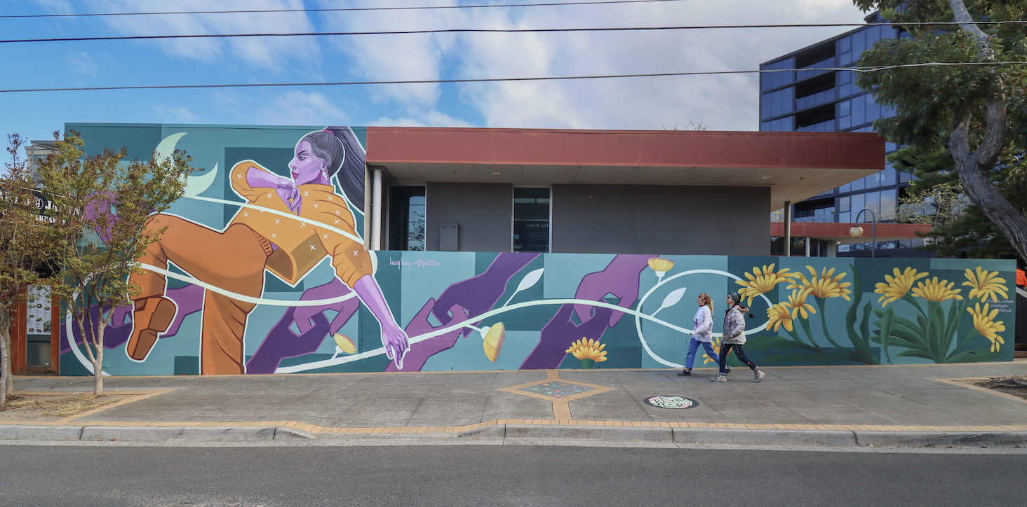 Moorabin Mural - Future Cultures. Photo credit Richard Scott