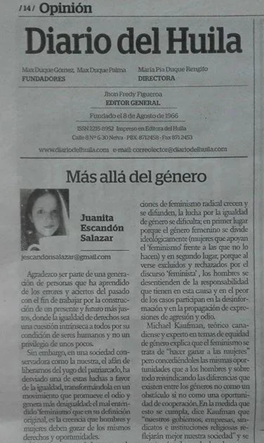 Juanita Escandon Diario del Huila