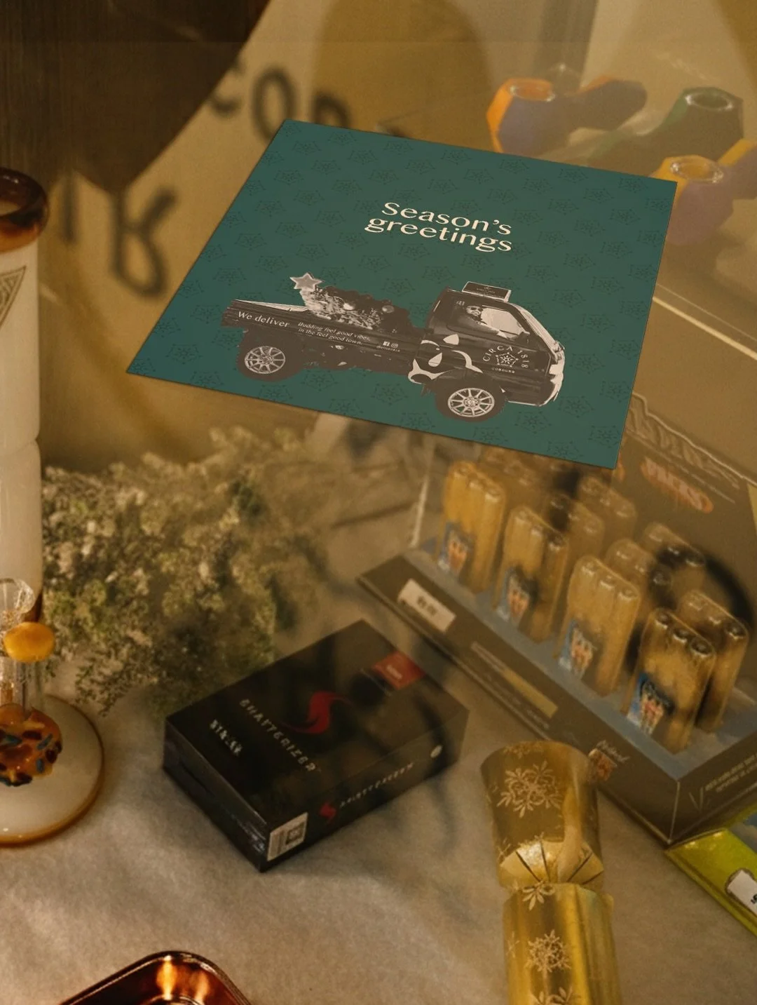 Bring the feel good vibes home for the holidays. 

Stay warm n&rsquo; cozy while our little green truck hand delivers your bud from our store to your door. ✨ And don&rsquo;t worry, we&rsquo;re open Christmas Eve!
We&rsquo;ll be closed for Christmas a