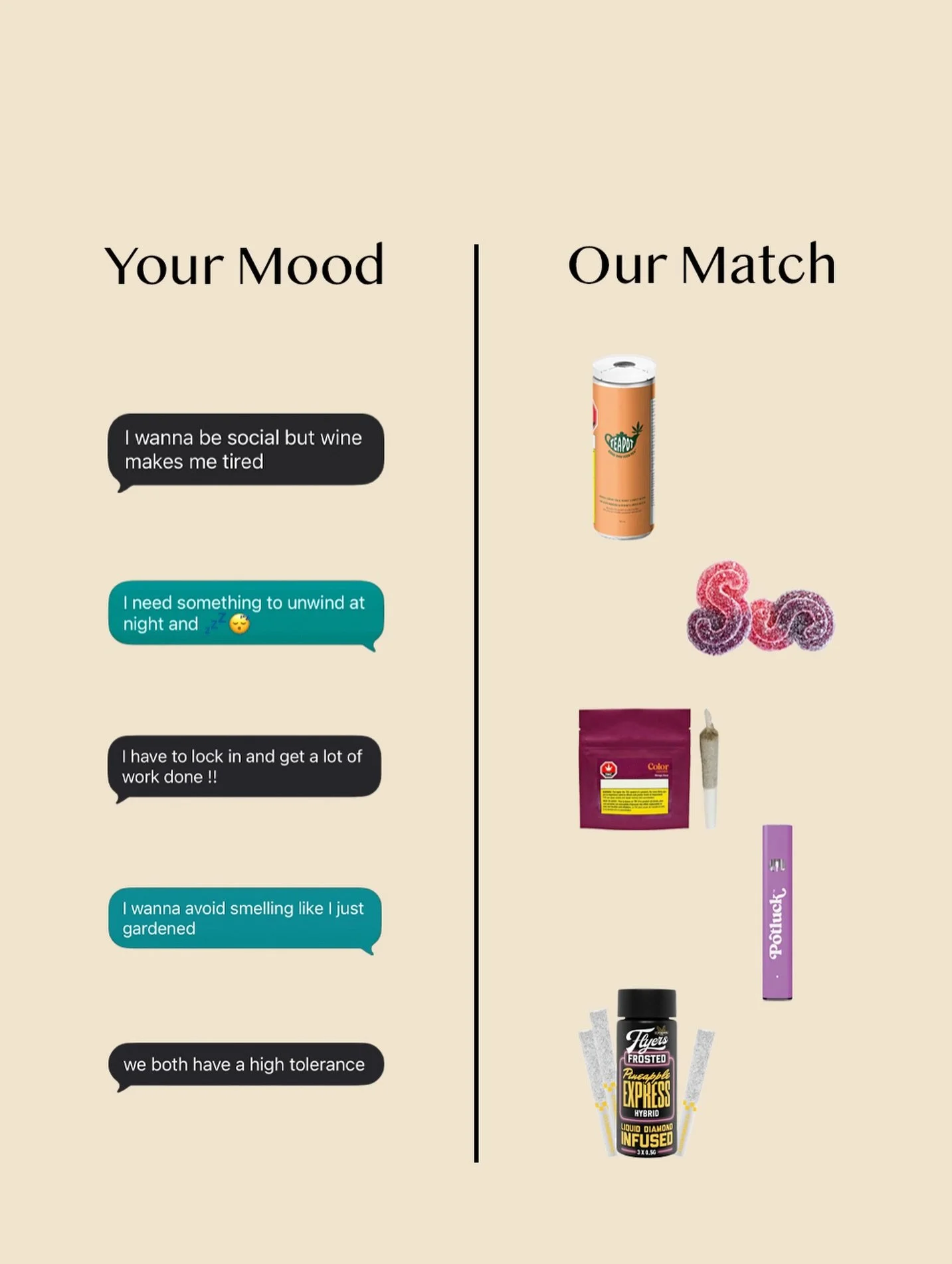 We hear these all the time.
If one sounds familiar, our team is always happy to help you find something that fits. 😌