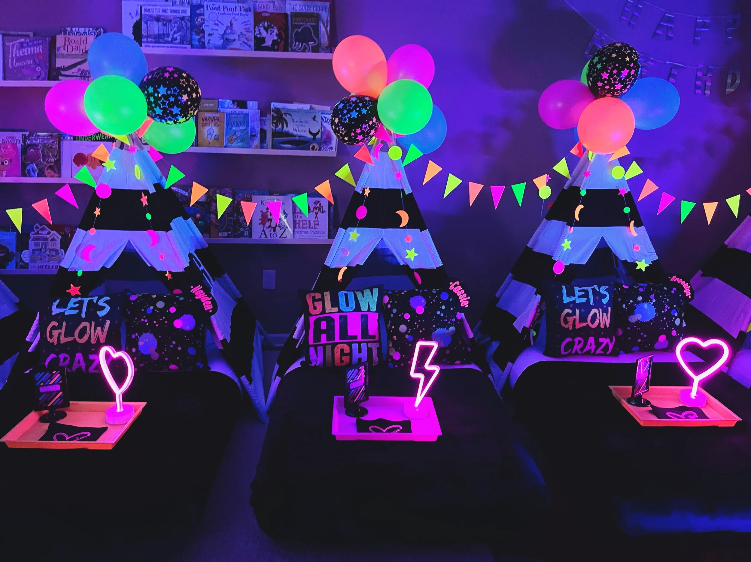 Glow In the Dark Themed Sleepover — Slumber One Party