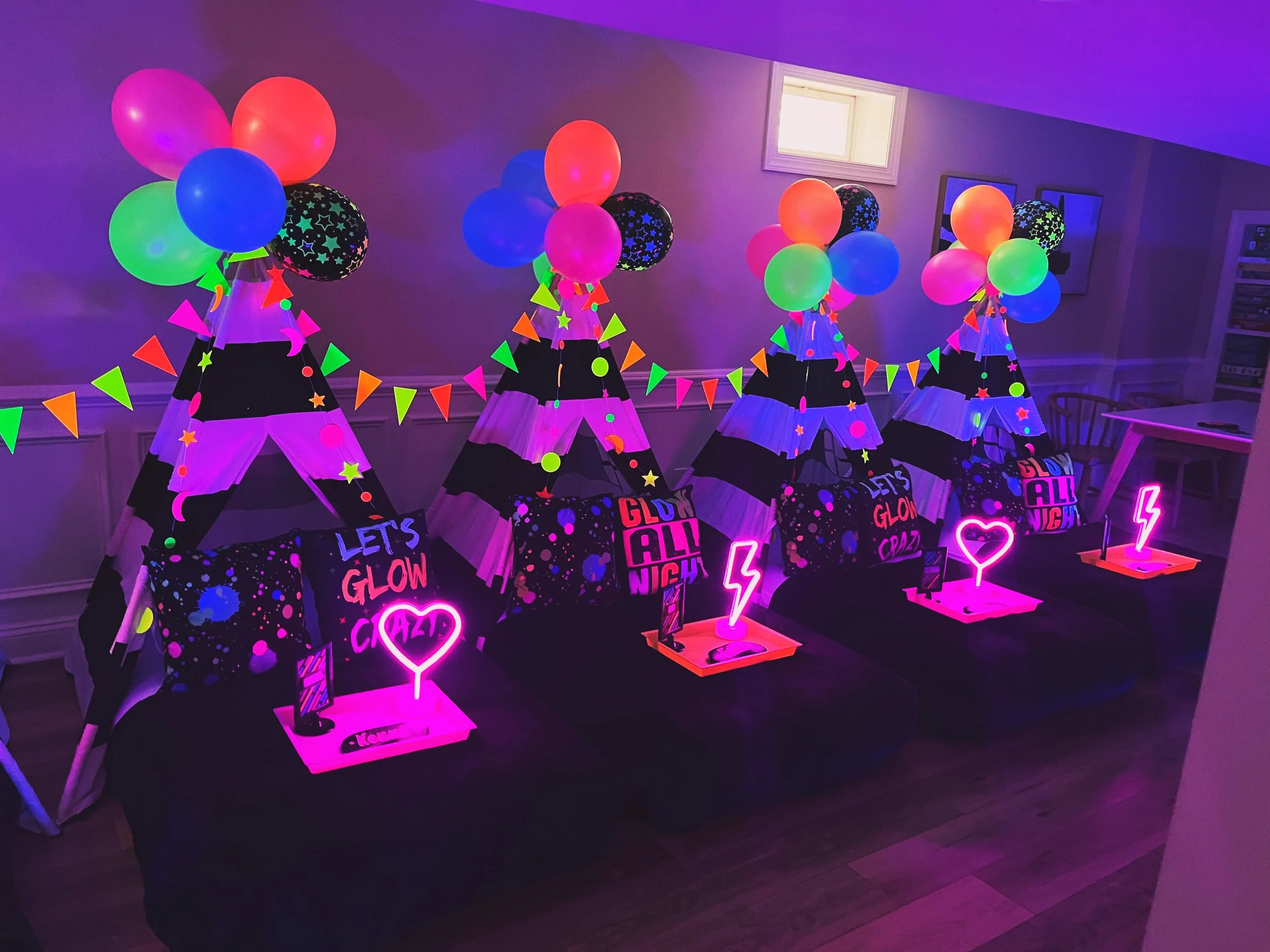 Glow In the Dark Themed Sleepover — Slumber One Party