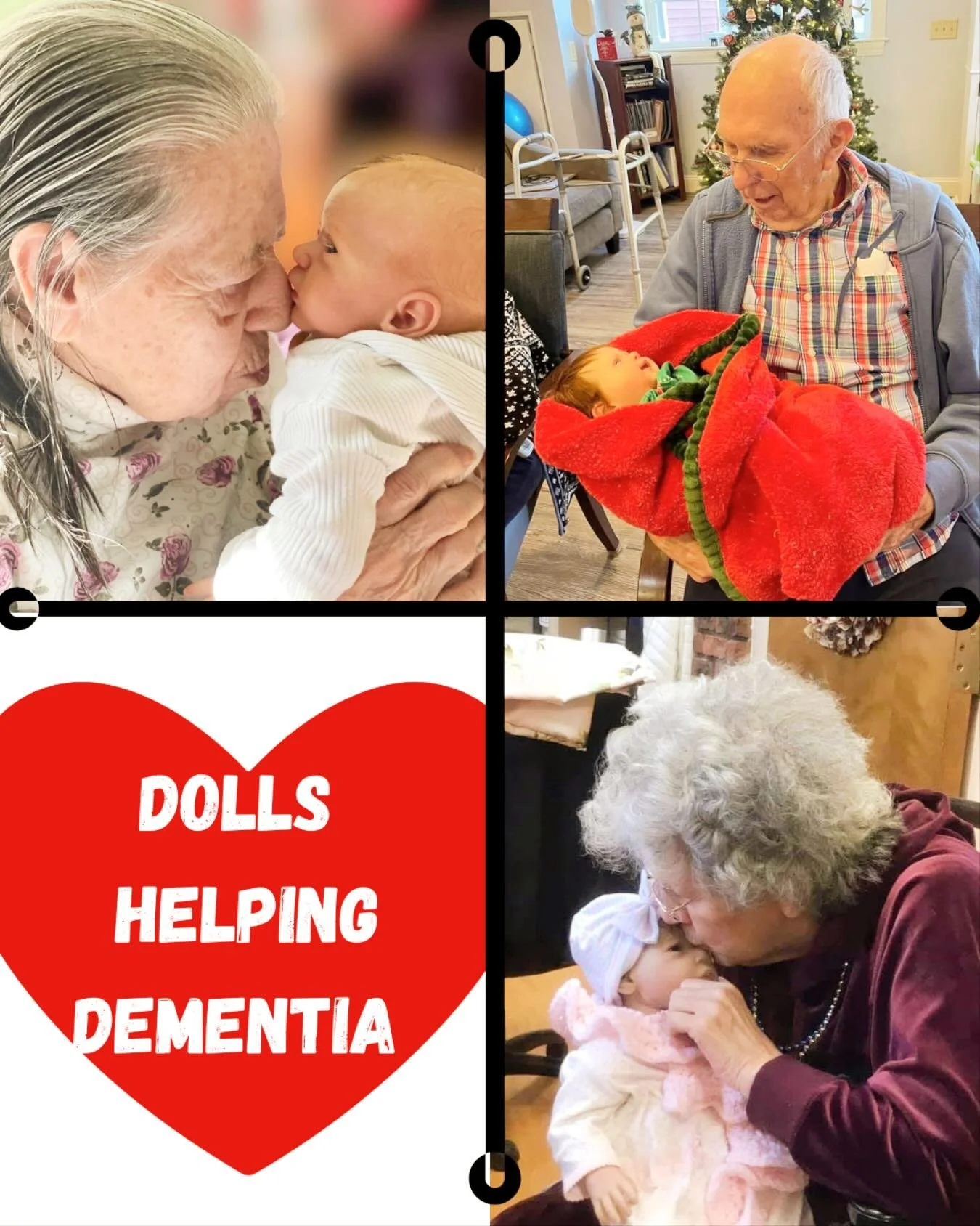 @rebornswithreasons creates therapy dolls designed to bring comfort, peace and joy to dementia patients 

#dementia #assistedliving #lifelikedolls #emotionalsupportdoll @thebristal @atriaseniorliving @watermarkretirementcommunities