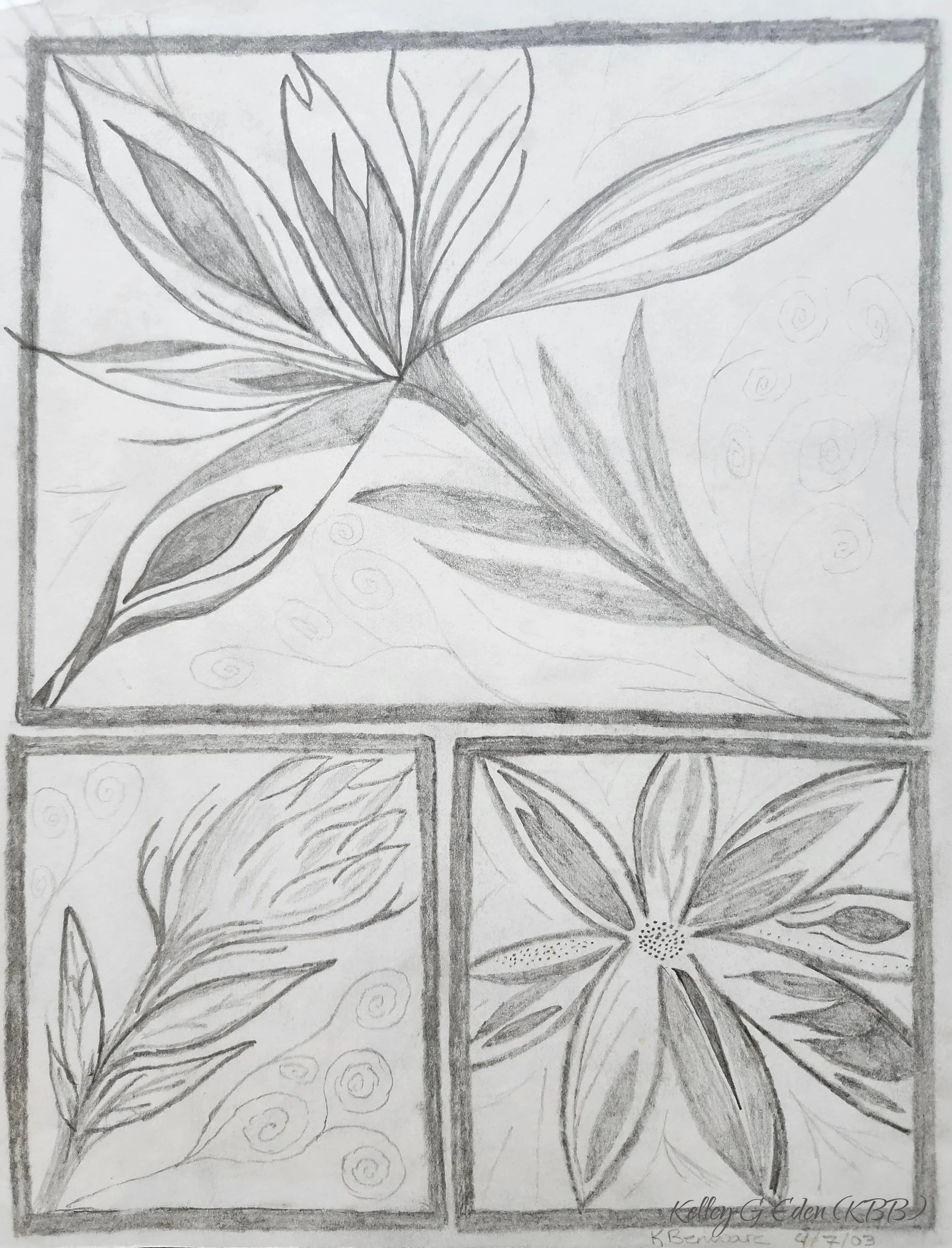 "Grace" Apr 7, 2003 KBB (birth name initials)