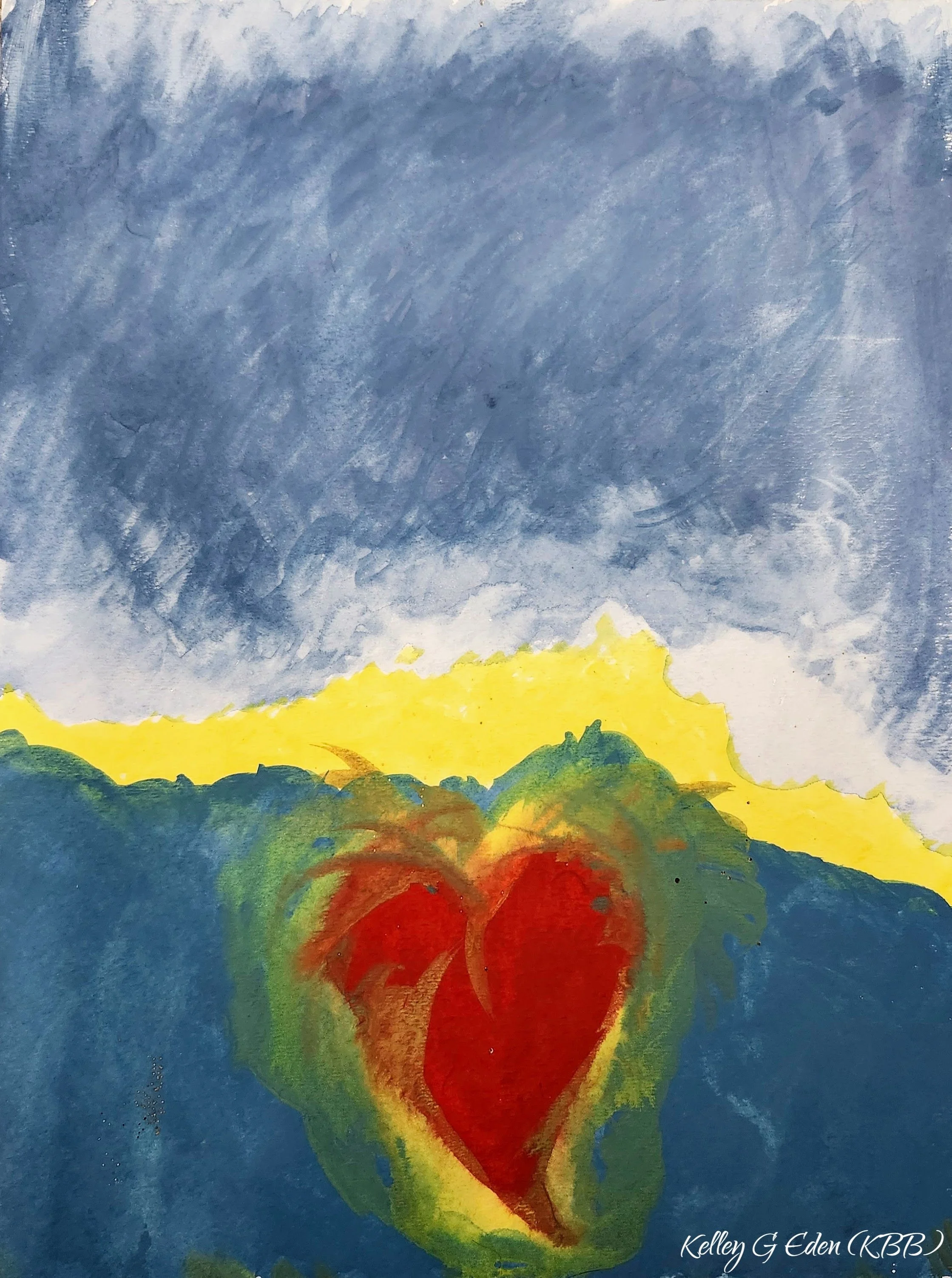 "Heart Breaching Sea and Sky" January 2005 KBB (birth name initials)