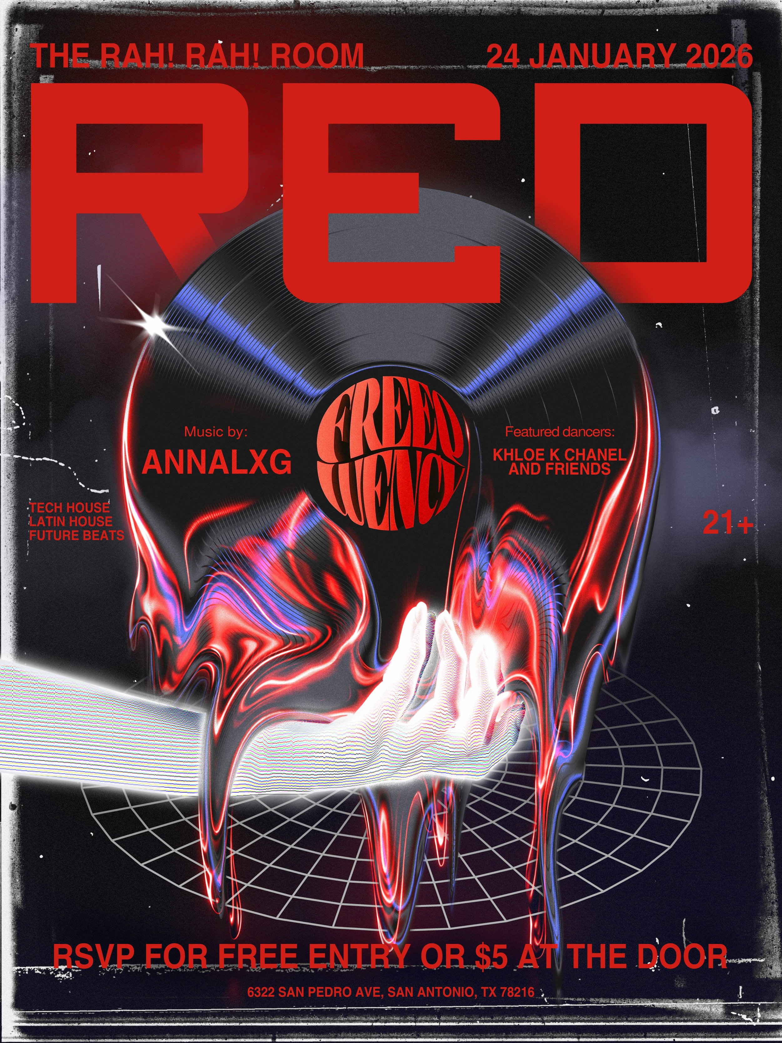 FREEQuency Dance Party- RED- Live at Rah! Rah! Room