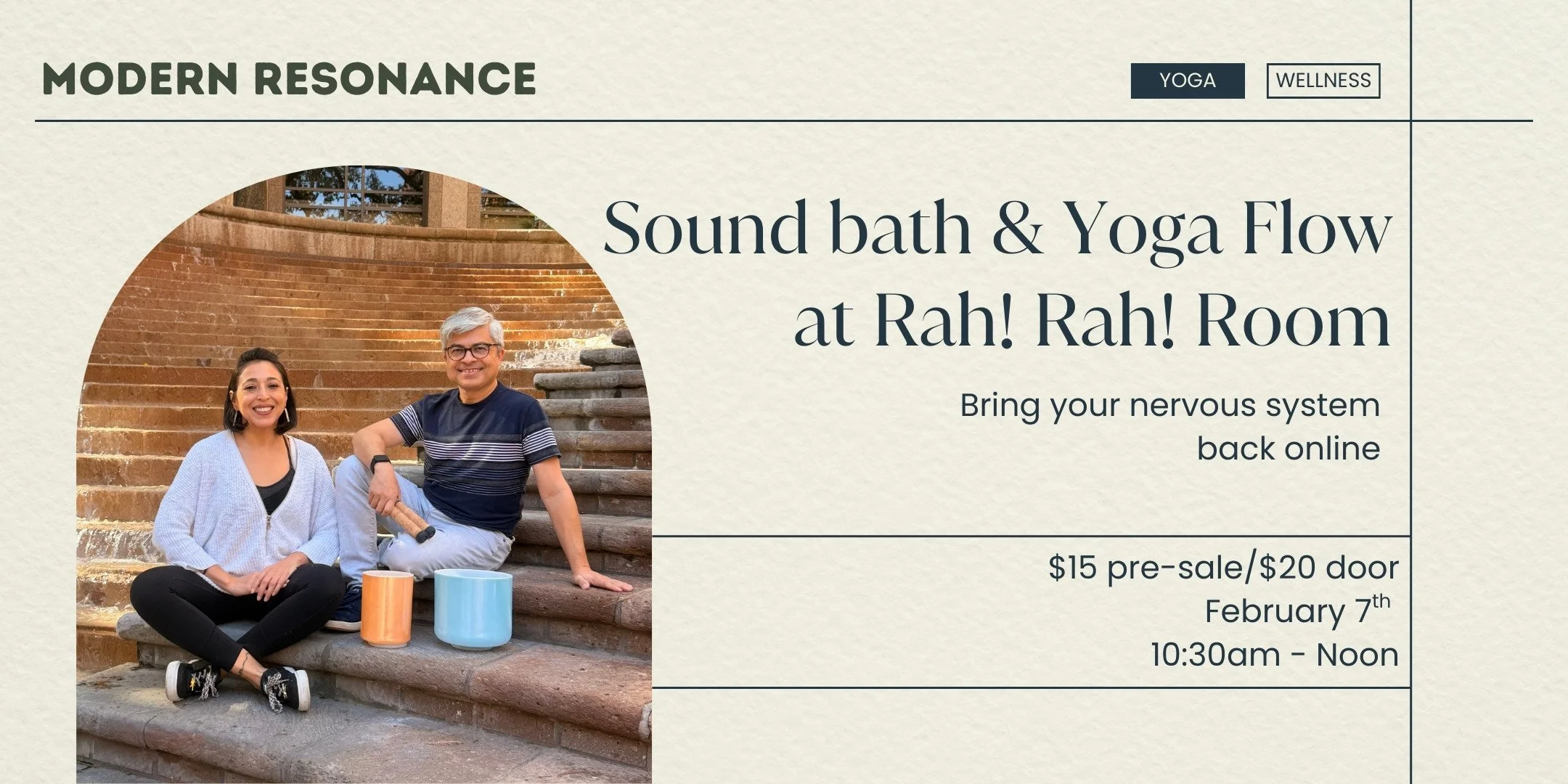 Sound Bath and Yoga Flow- Live at Rah! Rah! Room