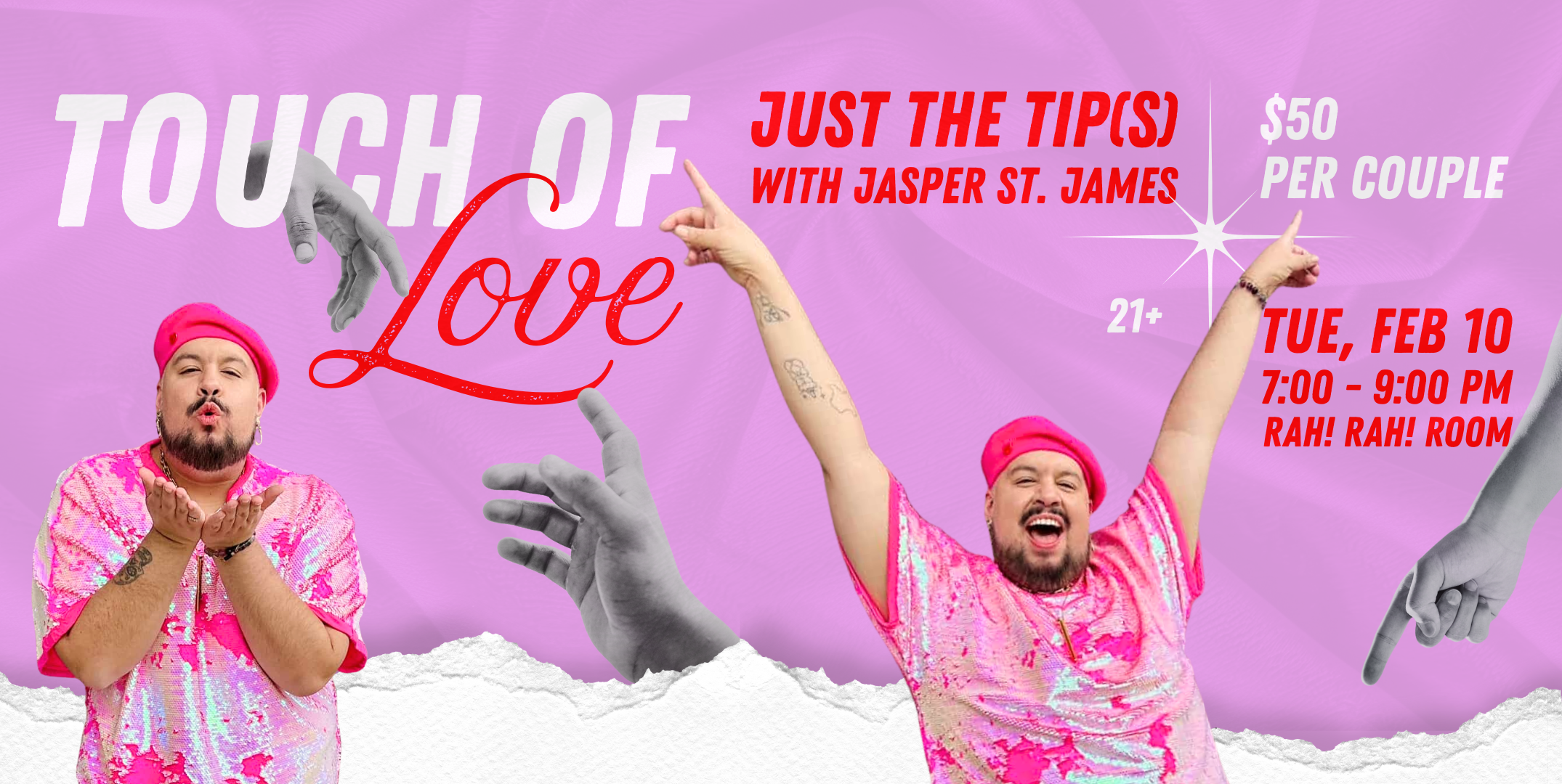 Touch of Love w/ Jasper St. James-Live at Rah! Rah! Room