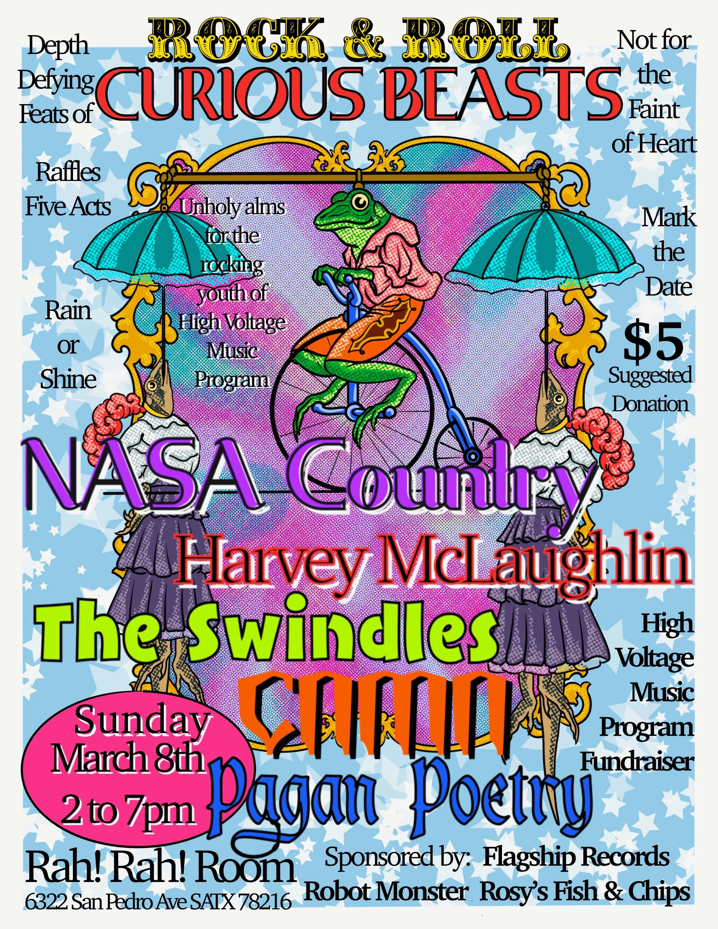 A HIGH VOLTAGE FUNDRAISER FOR THE ROCKING YOUTH-Live at Rah! Rah! Room