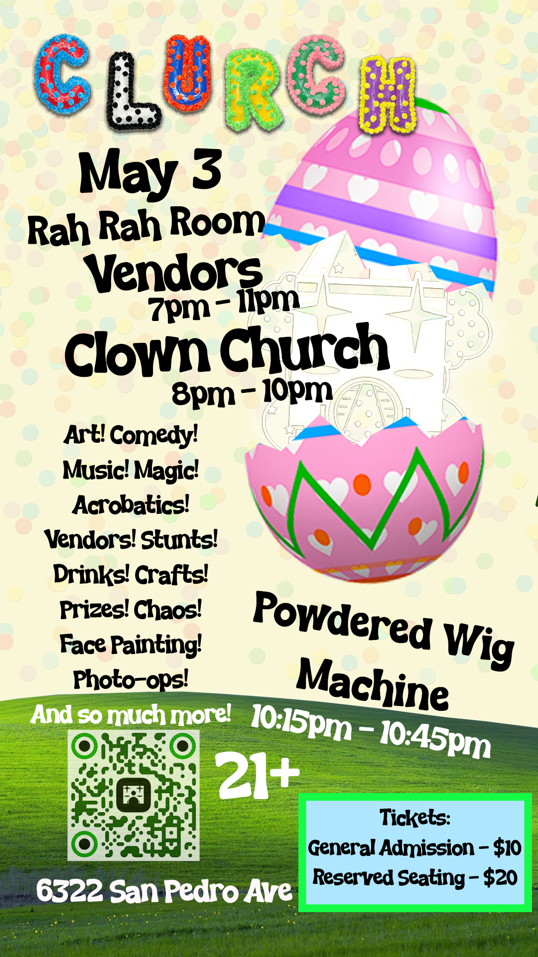 Clown Church Variety Show- Live at Rah! Rah! Room