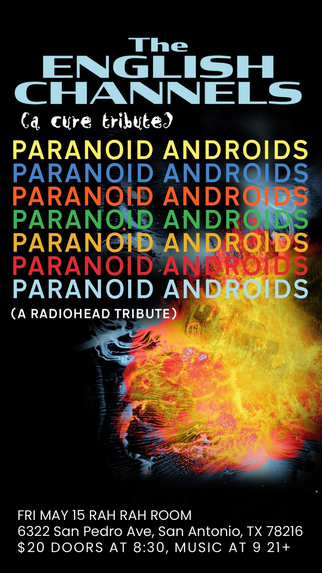 The English Channels (The Cure) & Paranoid Androids (Radiohead) — Live at Rah! Rah! Room