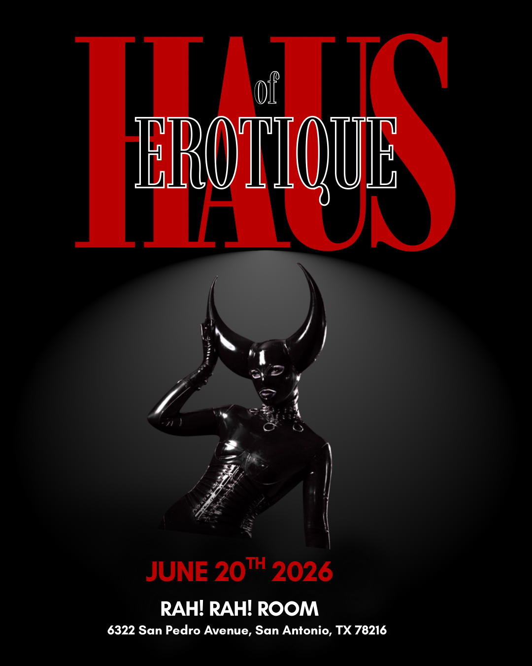 Haus of Erotique Presents THE RED ROOM- Live at Rah! Rah! Room