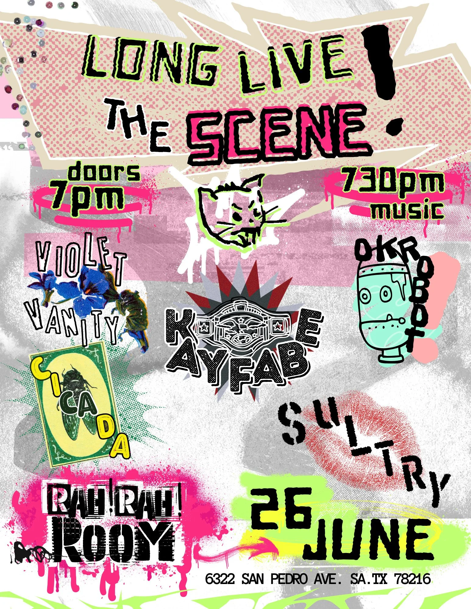 LONG LIVE THE SCENE!- CICADA, KAYFABE & FRIENDS!-Live at Rah! Rah! Room