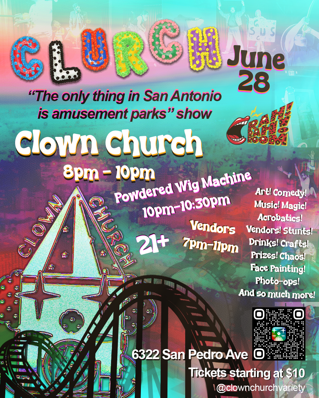 Clown Church Variety Show- Live at Rah! Rah! Room