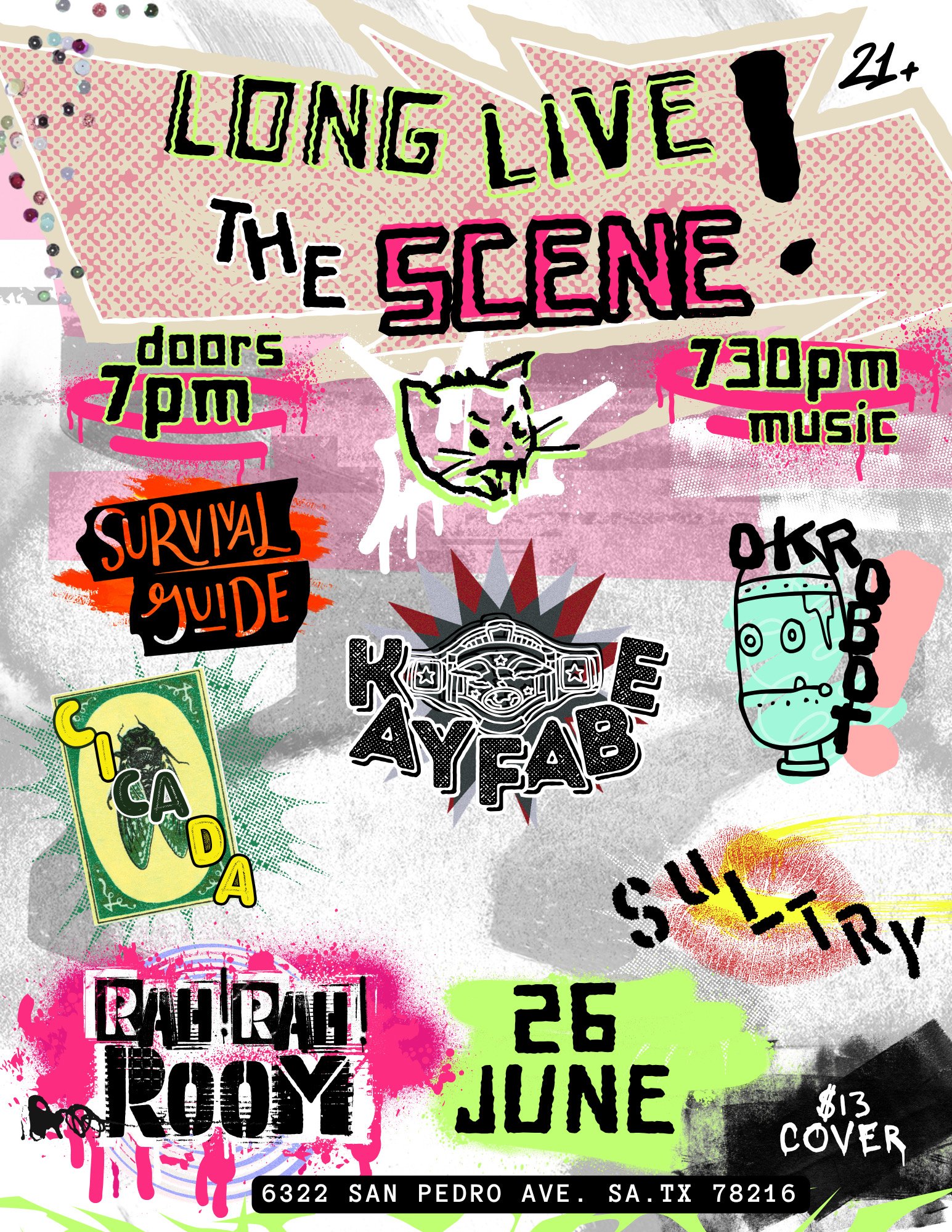 LONG LIVE THE SCENE!- CICADA, KAYFABE & FRIENDS!-Live at Rah! Rah! Room