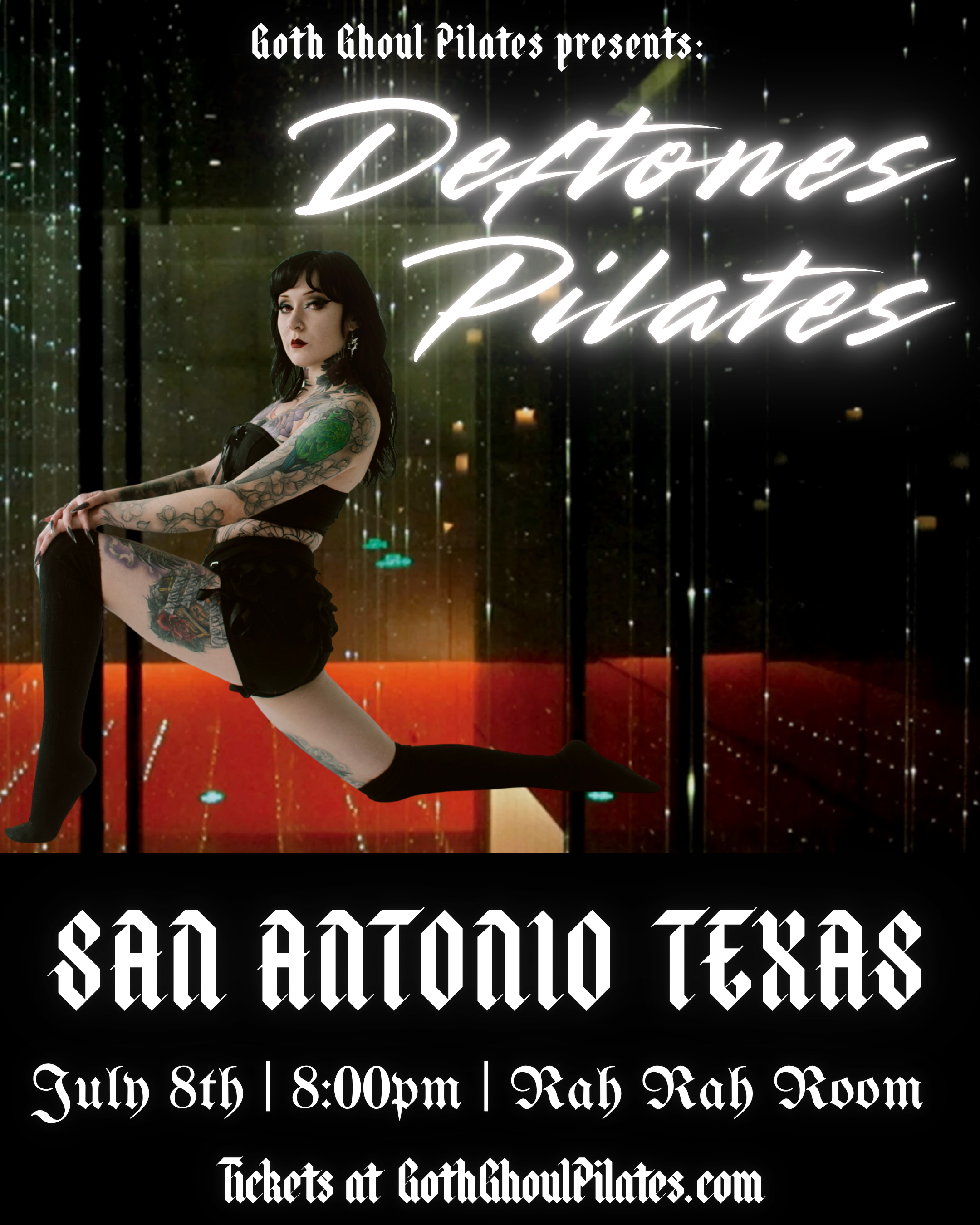 Goth Ghoul Pilates Presents:  Deftones Pilates live at Rah! Rah! Room
