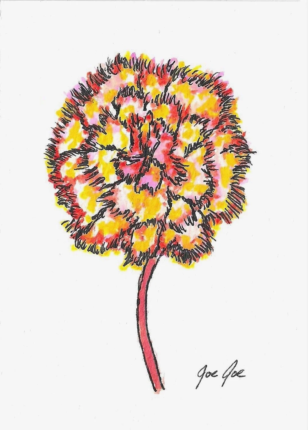 Colorful Flower Card