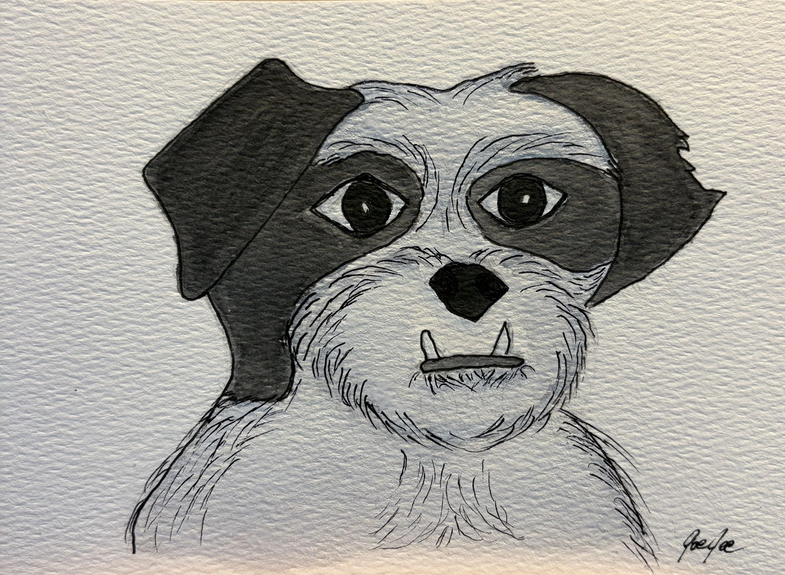 Oreo Cookie Dog Card