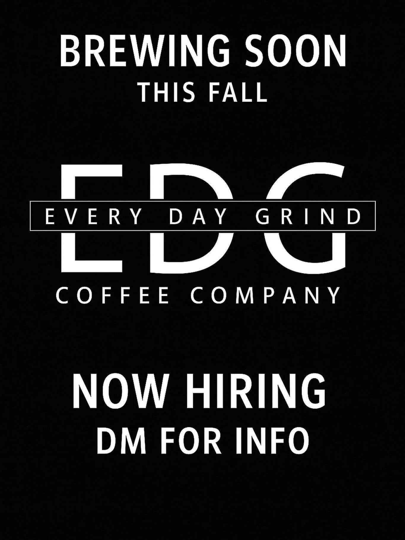 We&rsquo;re excited to share that @edgcoffee is brewing up something special - and we&rsquo;ll be opening our doors this fall!

At EDG, we&rsquo;re all about quality, community, and connection. Here&rsquo;s what you can look forward to:

☕️ Specialty