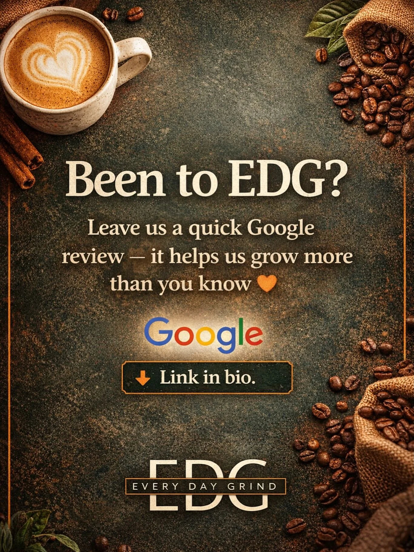 Built for the community, powered by you 🧡
If you&rsquo;ve been to EDG, leave us a quick Google review 
Grateful for the love from our community
Link in bio ☕️

#EDGcoffee #EveryDayGrind #Coffeeculture #BloomfieldNJ