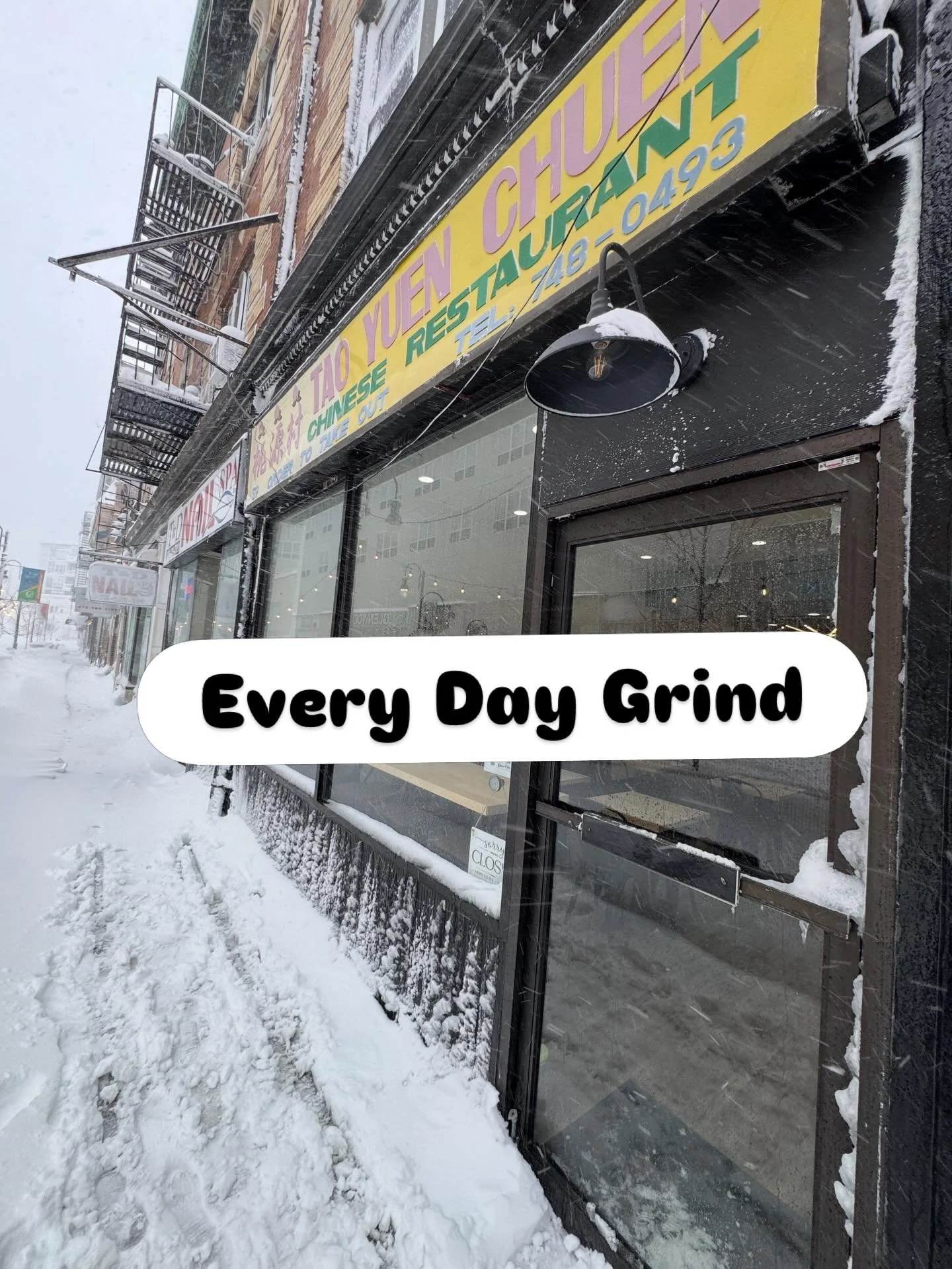 Snow tried to take us out&hellip; literally ☃️💨
Our sign said &ldquo;I&rsquo;m out&rdquo; and blew off into the blizzard 😅

But don&rsquo;t worry &mdash; we&rsquo;re still here, just operating as a coffee speakeasy for the day 🤫☕️
If you can find 