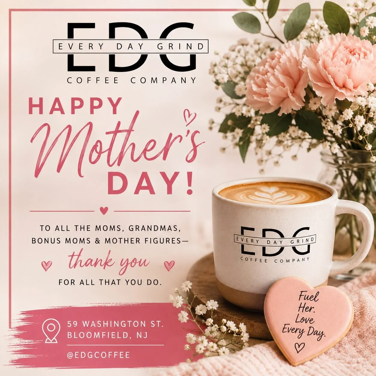 Happy Mother&rsquo;s Day to all the moms, grandmothers, bonus moms, and mother figures who keep the world moving ☕💐

Today we celebrate the early mornings, the late nights, the endless love, and everything in between. Thank you for all that you do.
