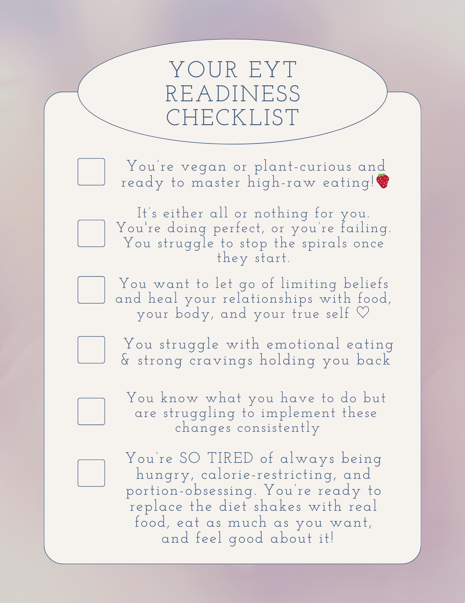 Your Envision Your Truth Coaching Program Readiness Checklist