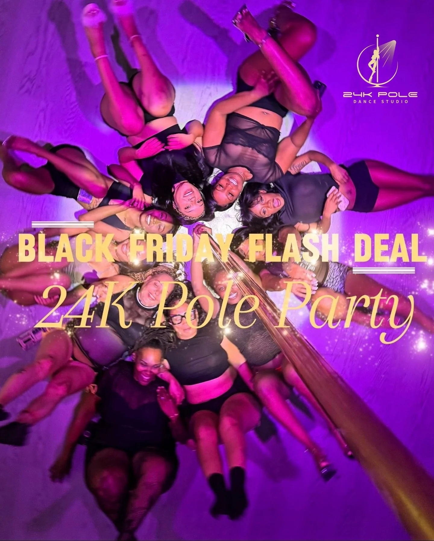 🖤 BLACK FRIDAY FLASH DEAL &mdash; 24K GOLDEN PRIVATE POLE PARTY ✨
It&rsquo;s time to celebrate in style. Birthday &bull; Bachelorette &bull; Girls&rsquo; Night Out &hellip; or holiday party at the Bay&rsquo;s HOTTEST pole studio &mdash; mirrored cei