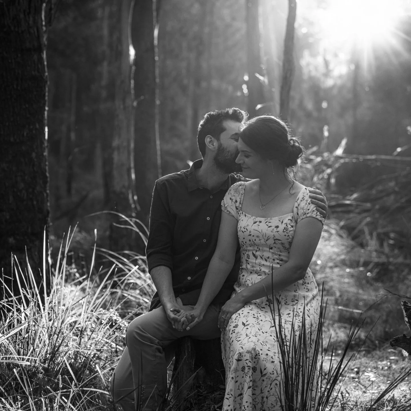 And another amazing icebreaker session last night for Grace &amp; Matthew chasing the light and embracing the green landscape of Trentham.

journeybylight.com.au

#macedonrangesweddingphotographer 
#daylesfordweddingphotographer 
#engagementsession