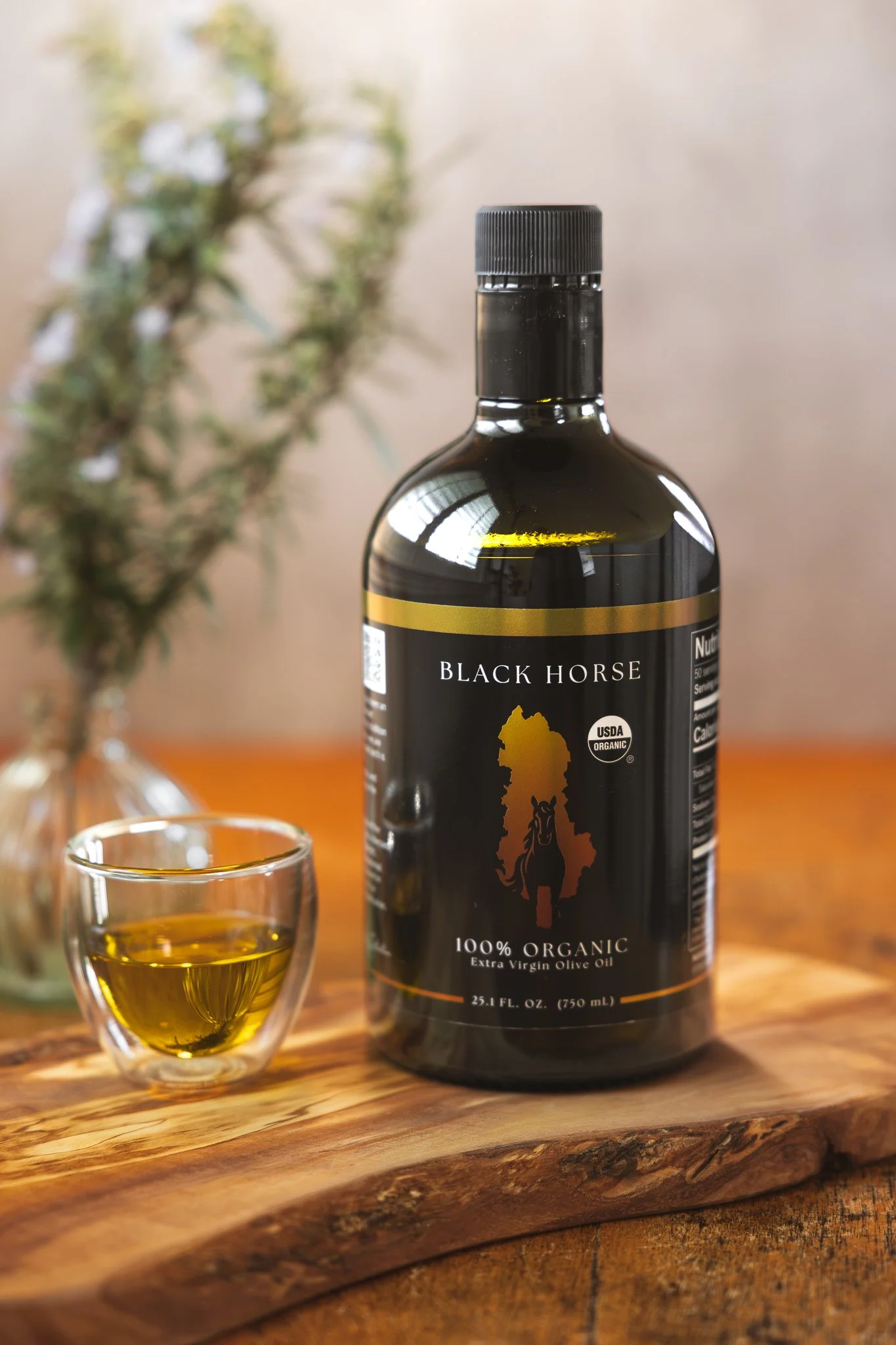 Signature Gold Label — 100% Organic Extra Virgin Olive Oil (EVOO) -750 mL