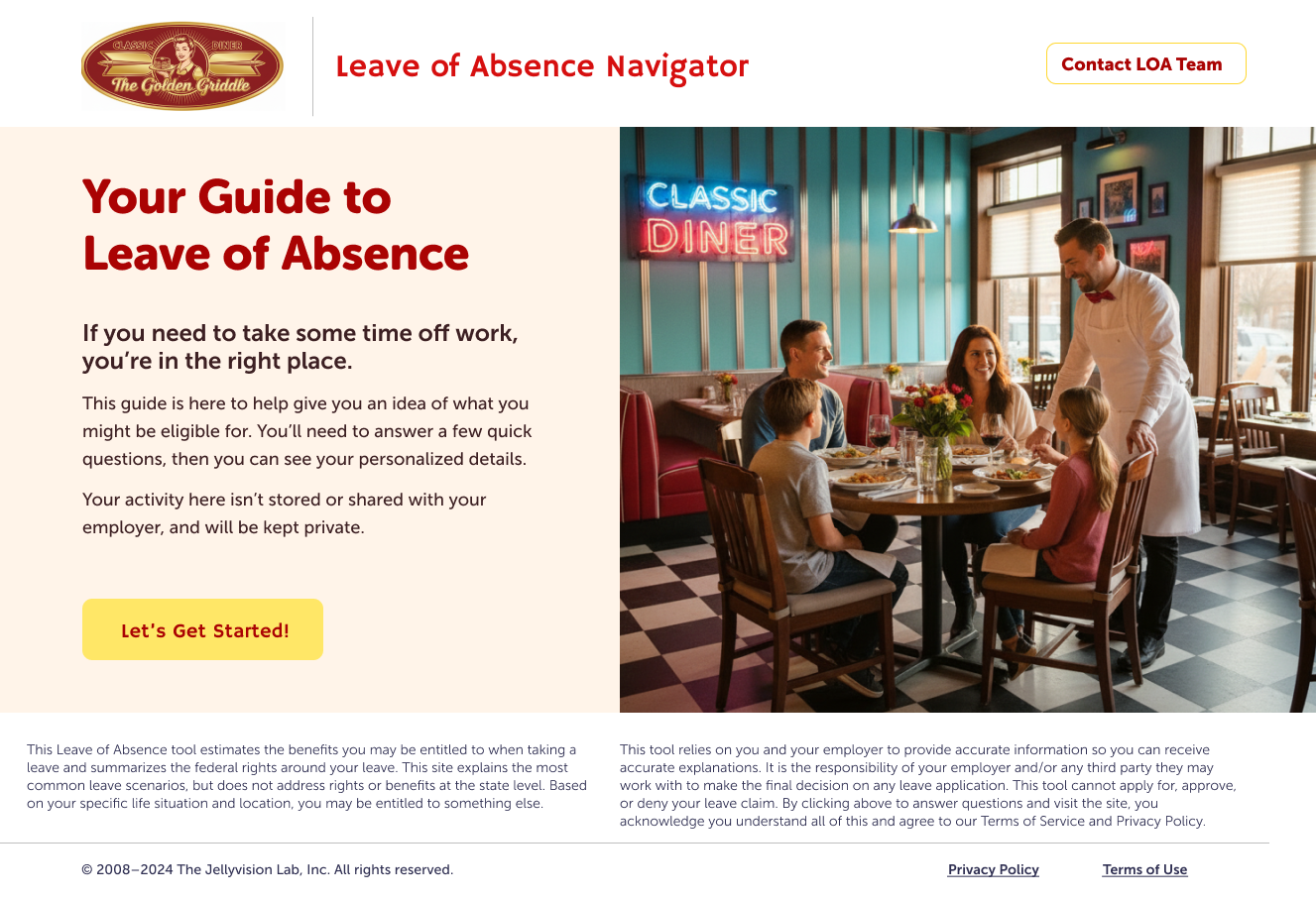 Modular site design allowed flexibility around styling, logic, and industry