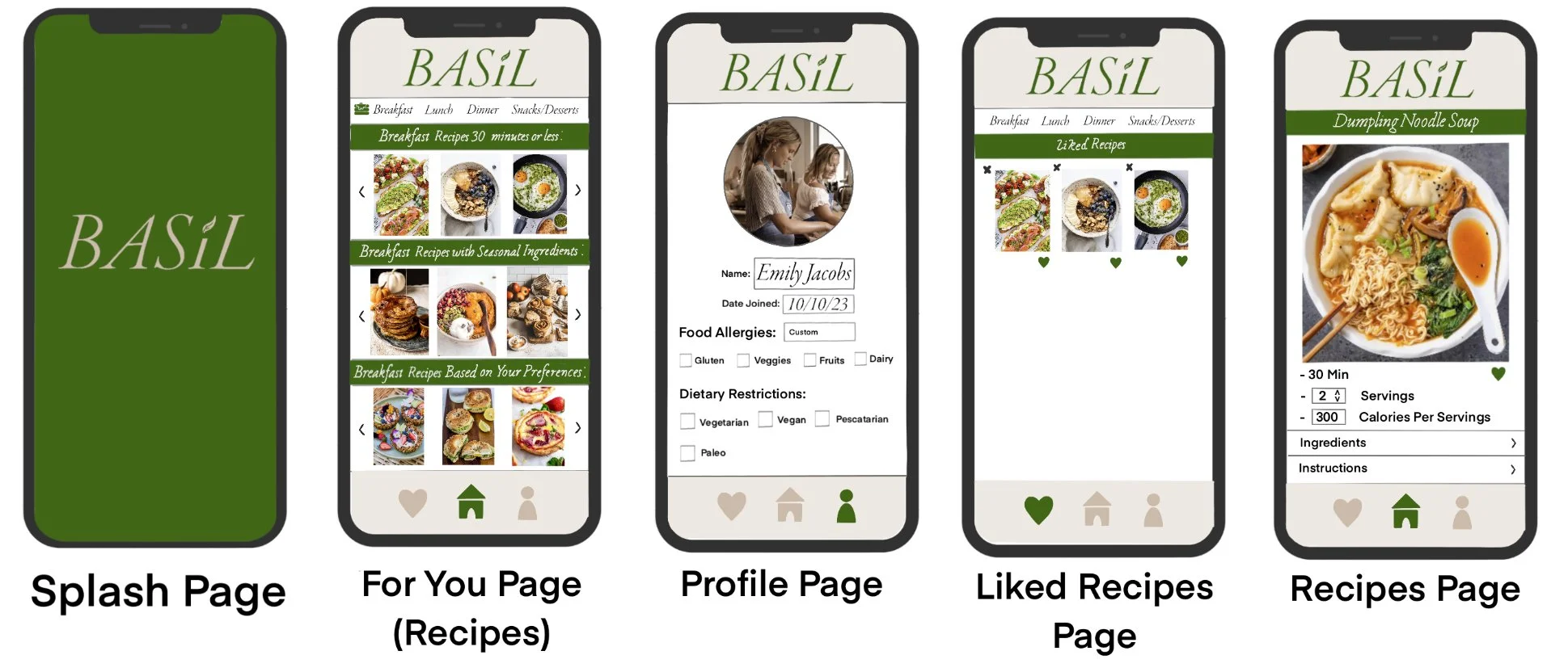 Basil - App & Website Design