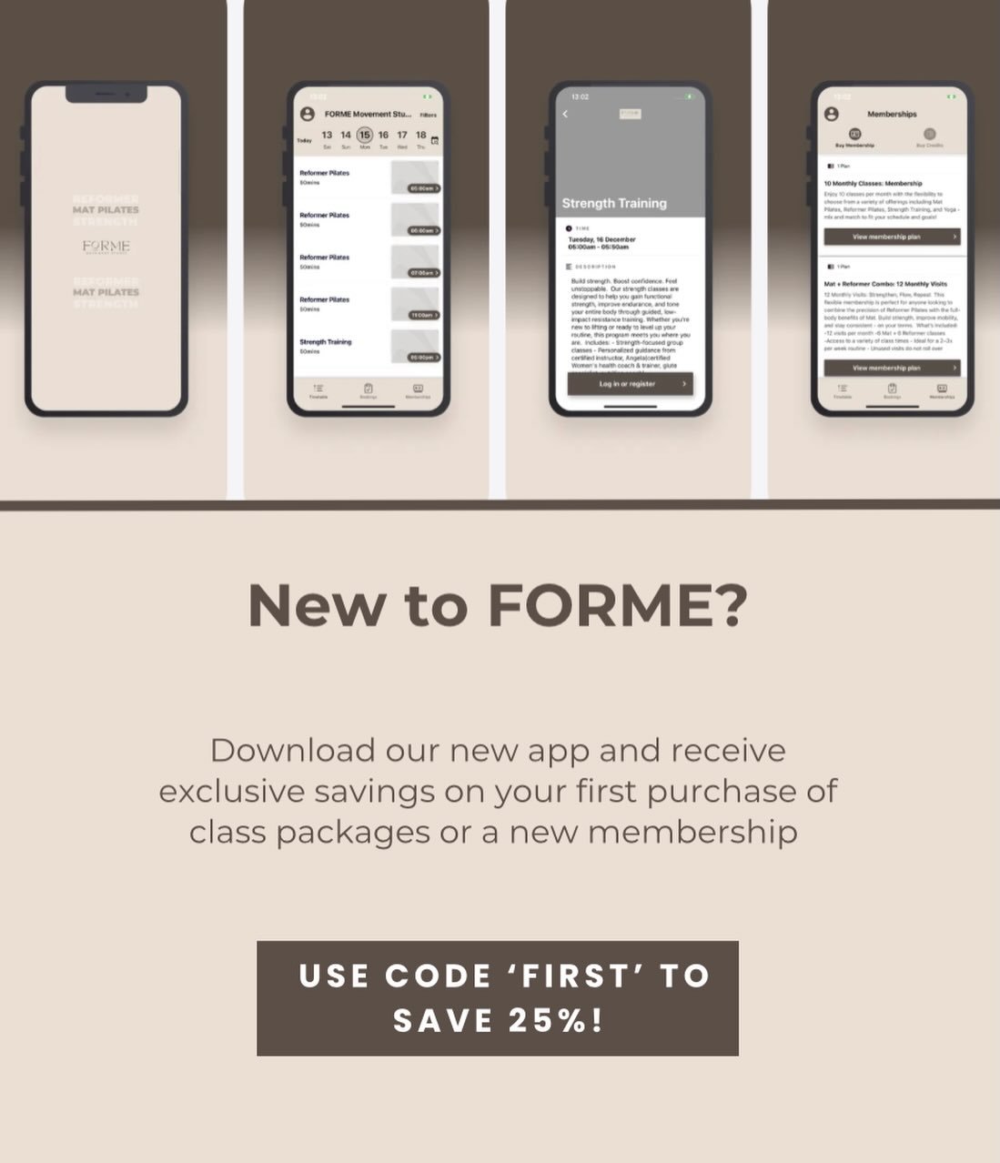 New to FORME? Download the FORME app, make your first purchase, and enjoy a little something extra on us. ✨