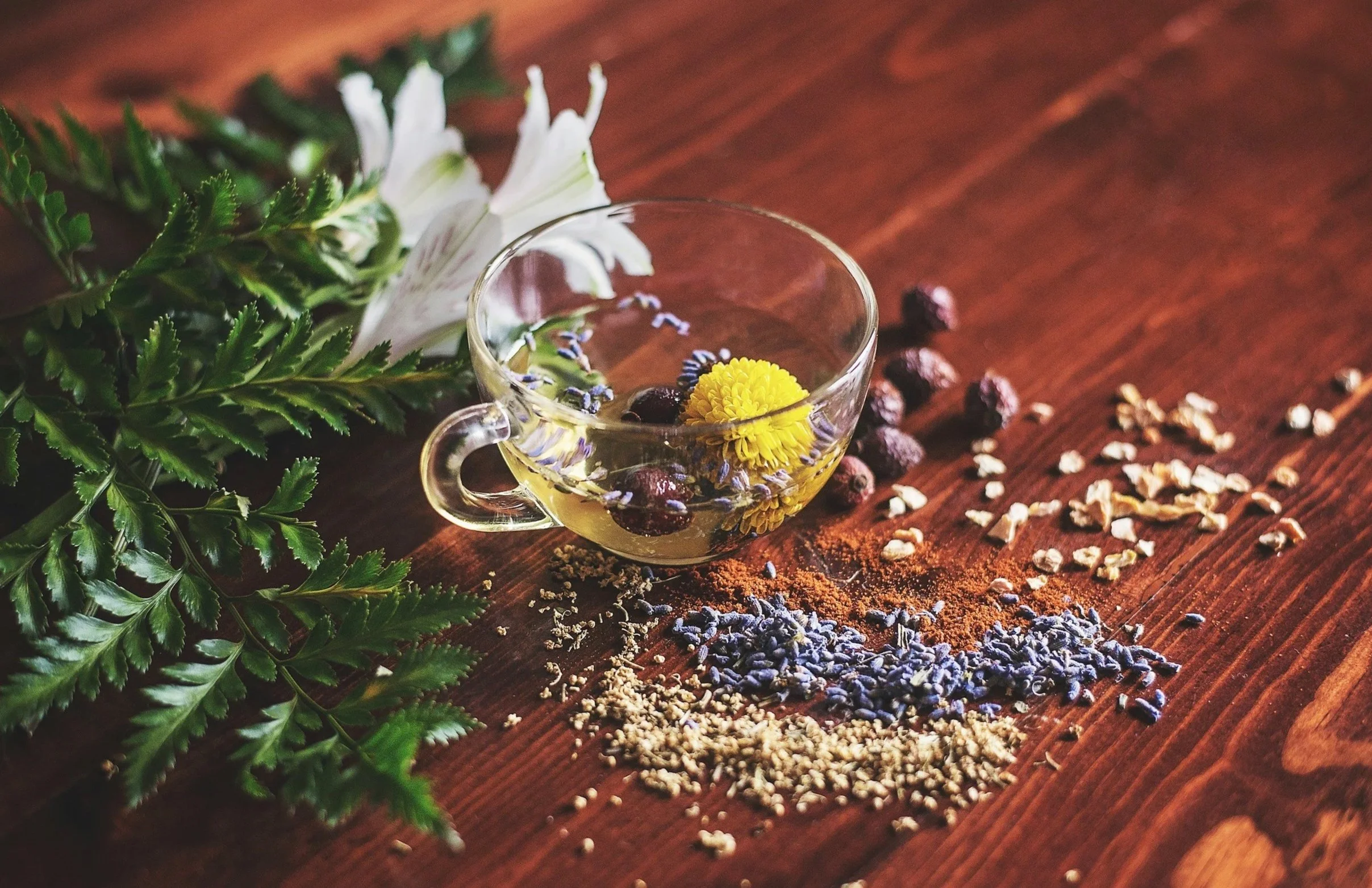 Self care rituals with herbal tea