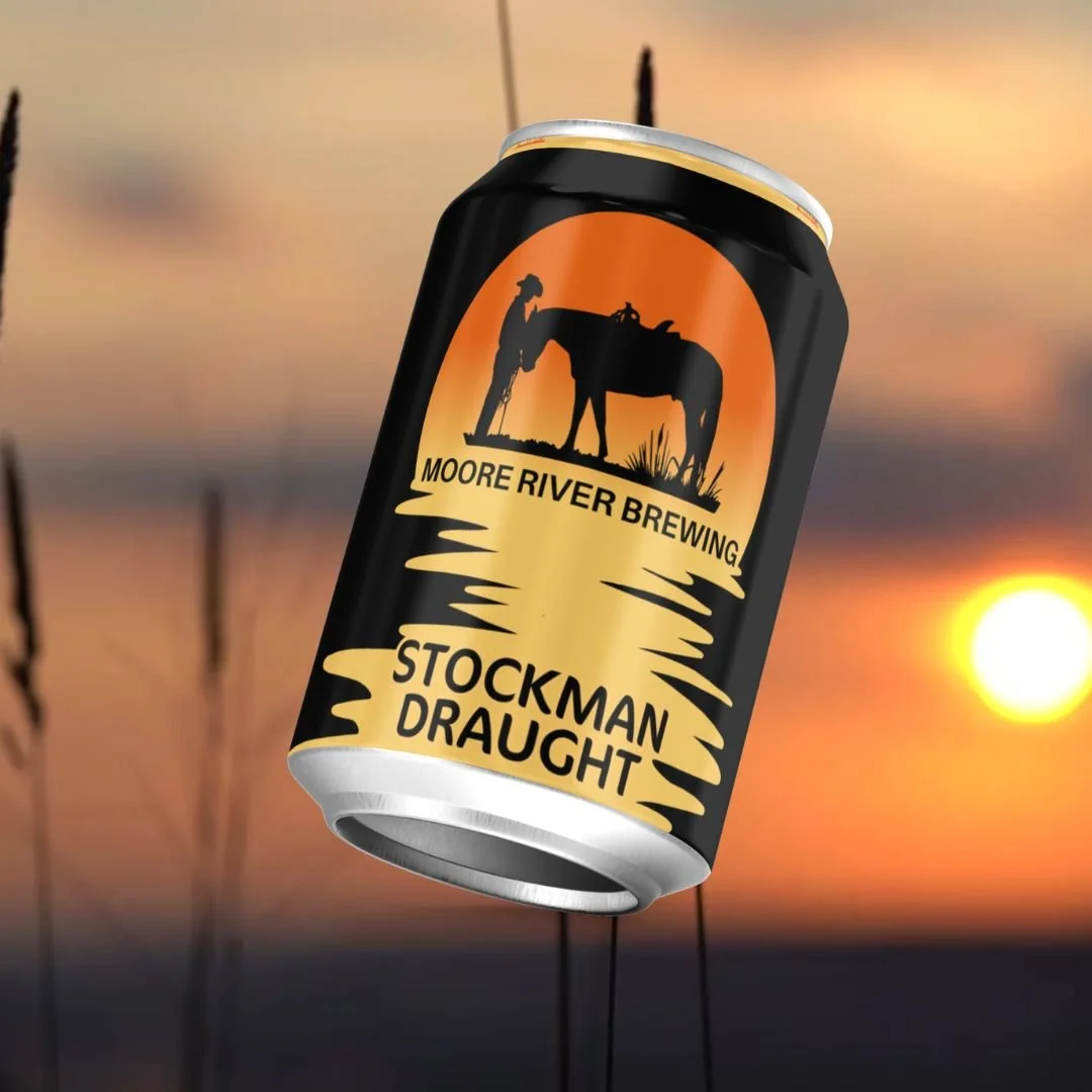 Stockman Draught Beer in a 375ml can