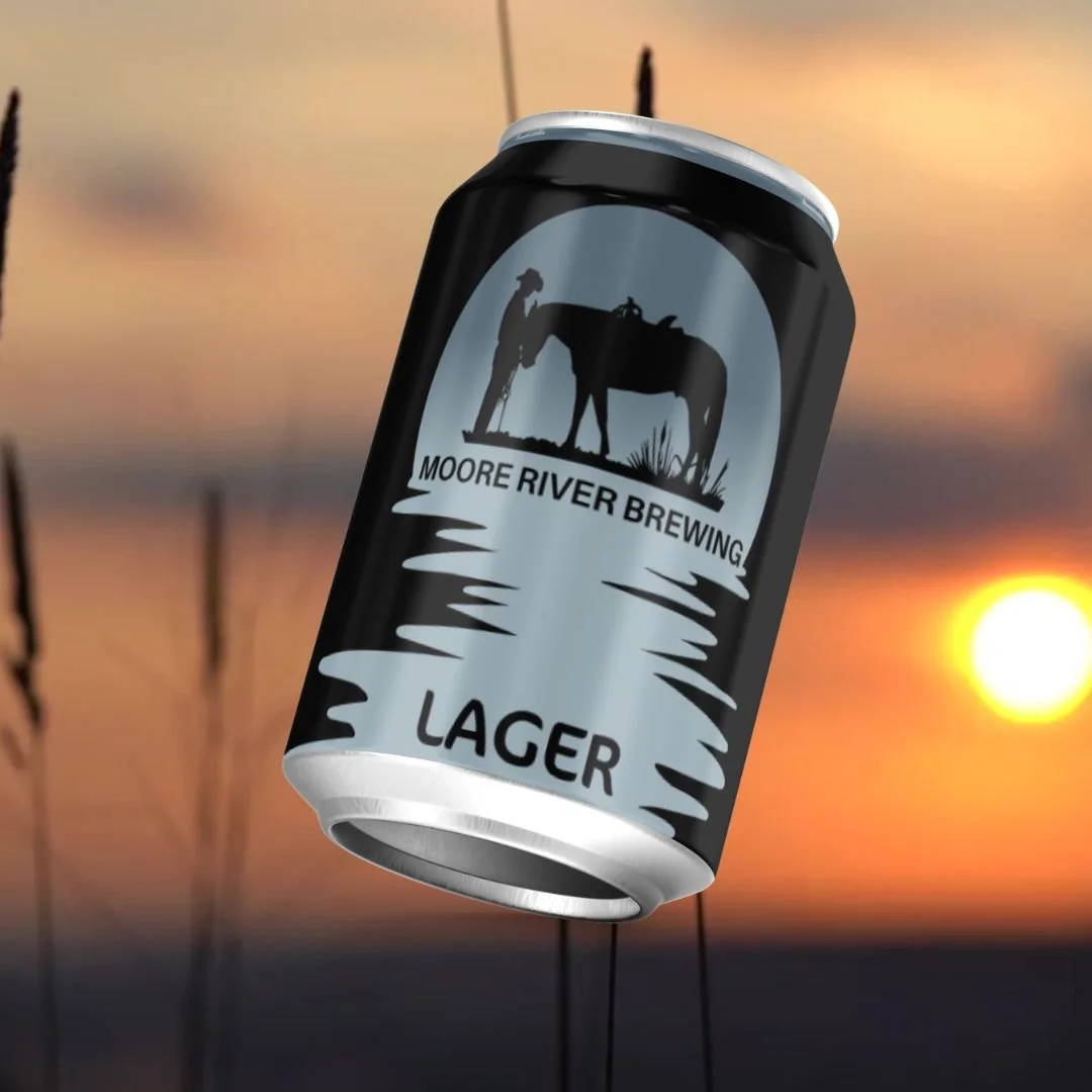 Moore River Lager in a 375ml can