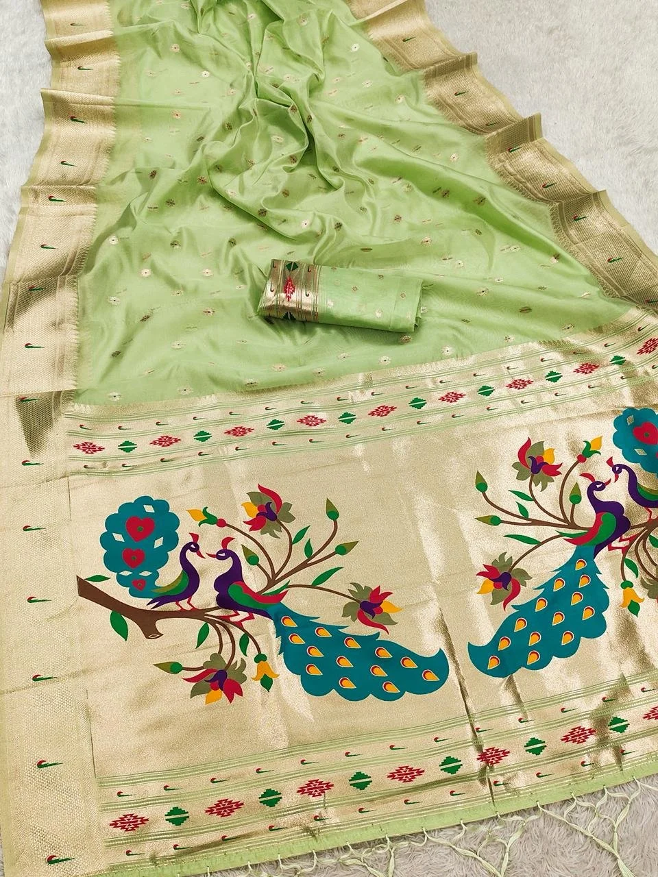 A989 - 58 Double Pair Peacock Organza paithani (1).JPG