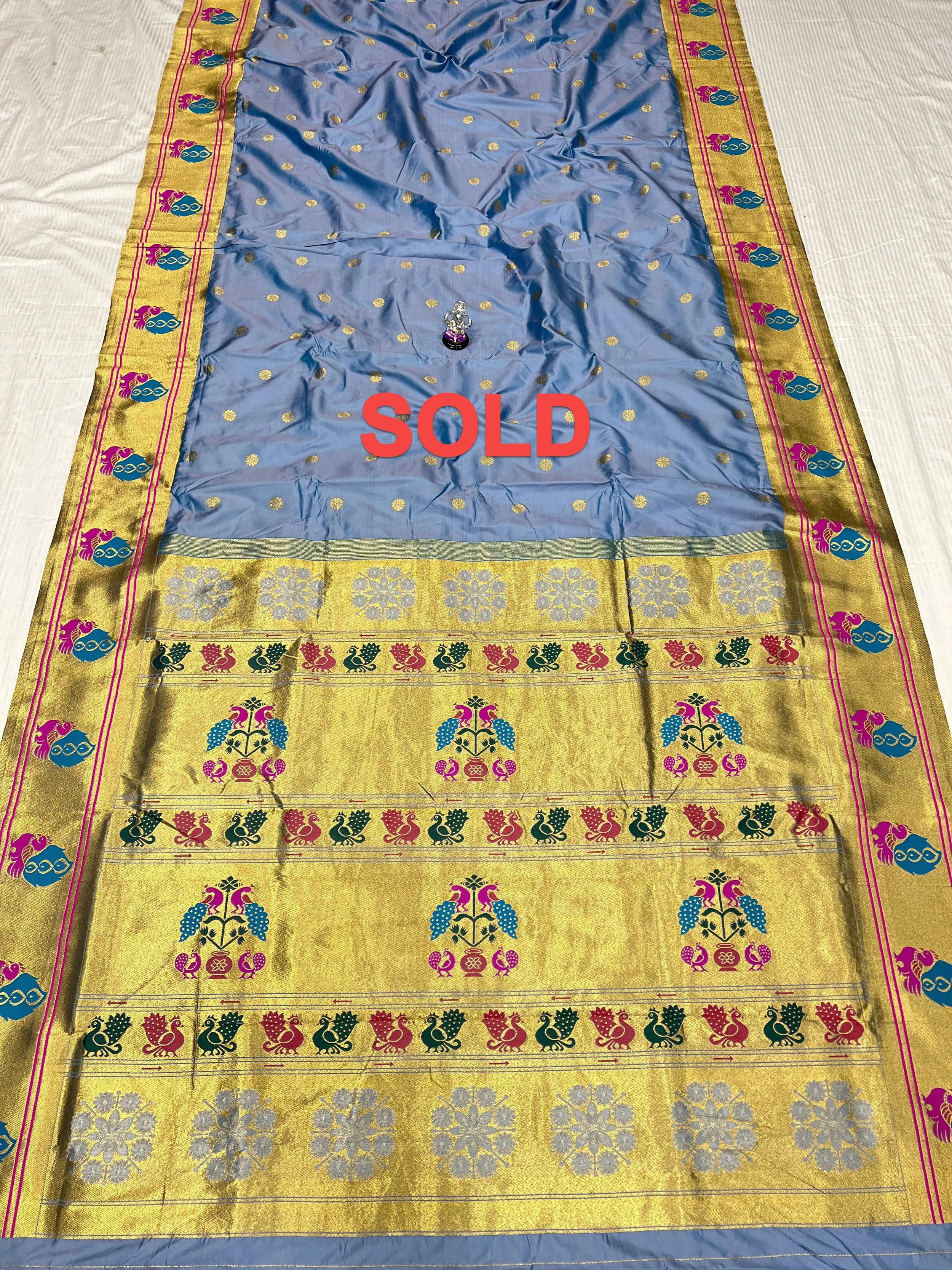 Prachi Peacock Border Paithani - SOLD